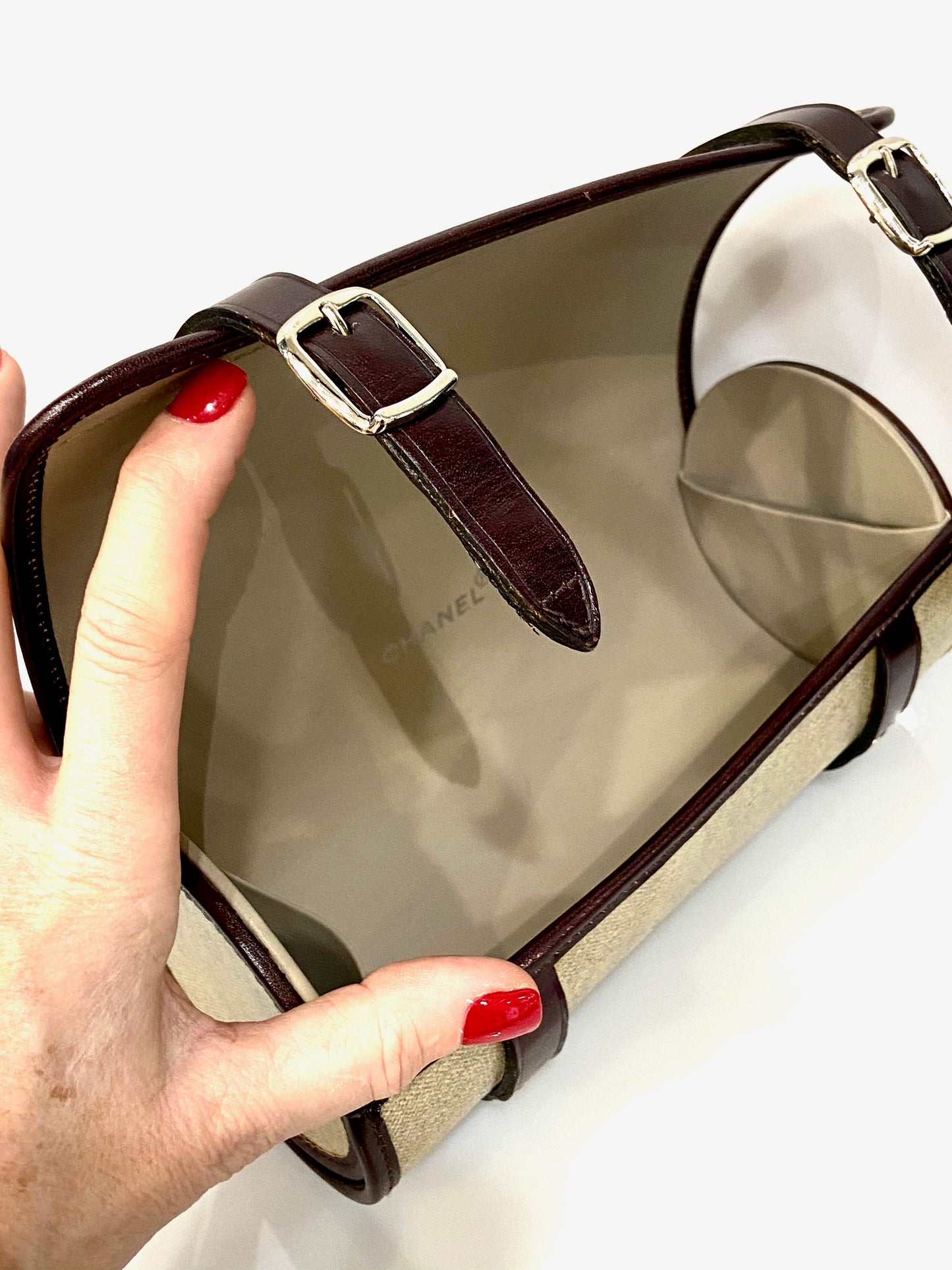 CHANEL CLASSIC TAN MINI BARREL HANDBAG