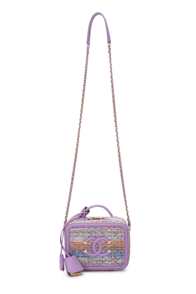 CHANEL FILIGREE BOUCLÉ VANITY CASE CHAIN BAG