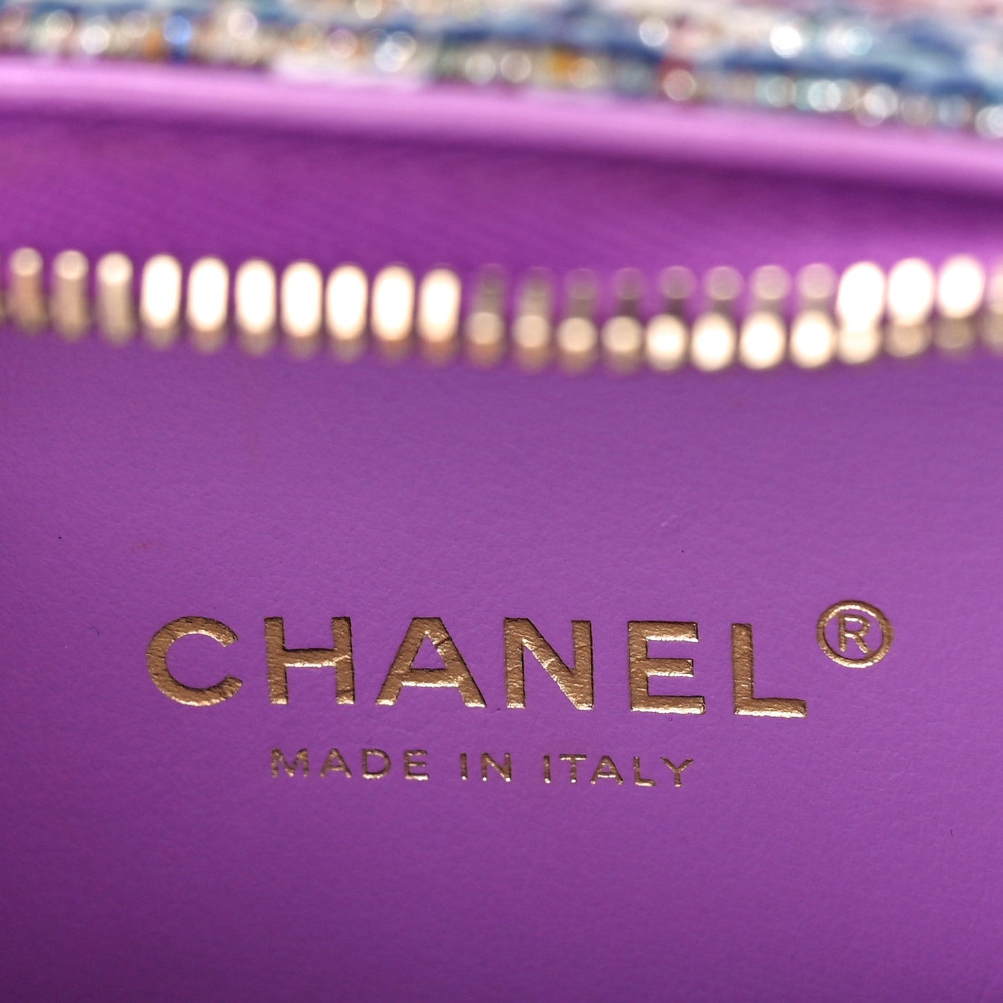 CHANEL FILIGREE BOUCLÉ VANITY CASE CHAIN BAG