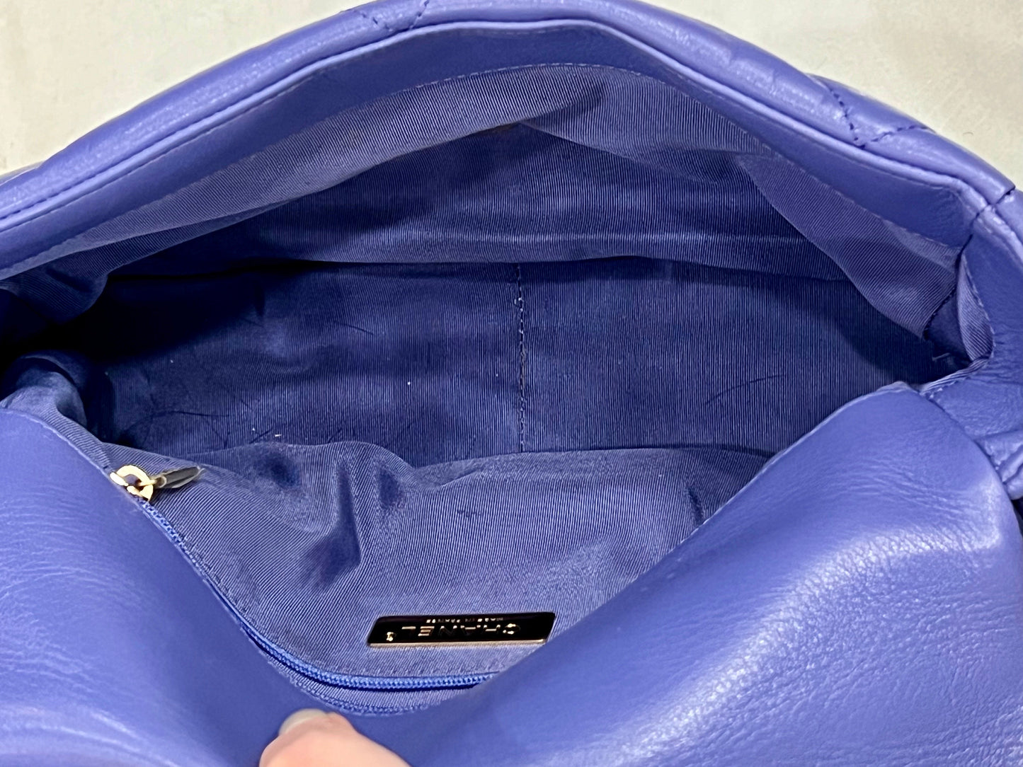 CHANEL QUILTED LAMBSKIN MEDIUM CHANEL 19 FLAP BAG