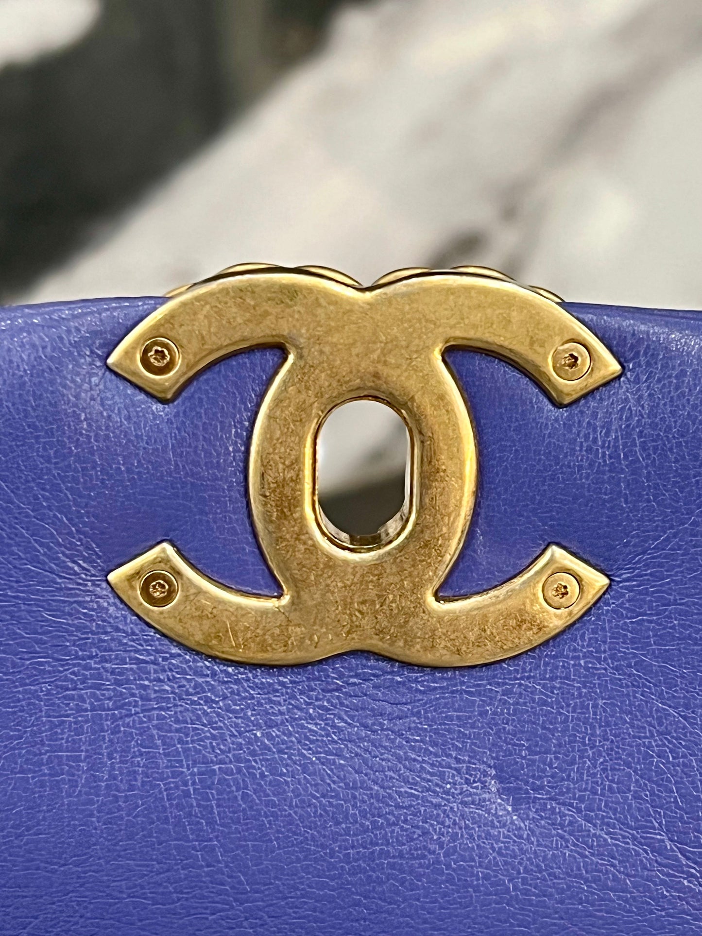 CHANEL QUILTED LAMBSKIN MEDIUM CHANEL 19 FLAP BAG