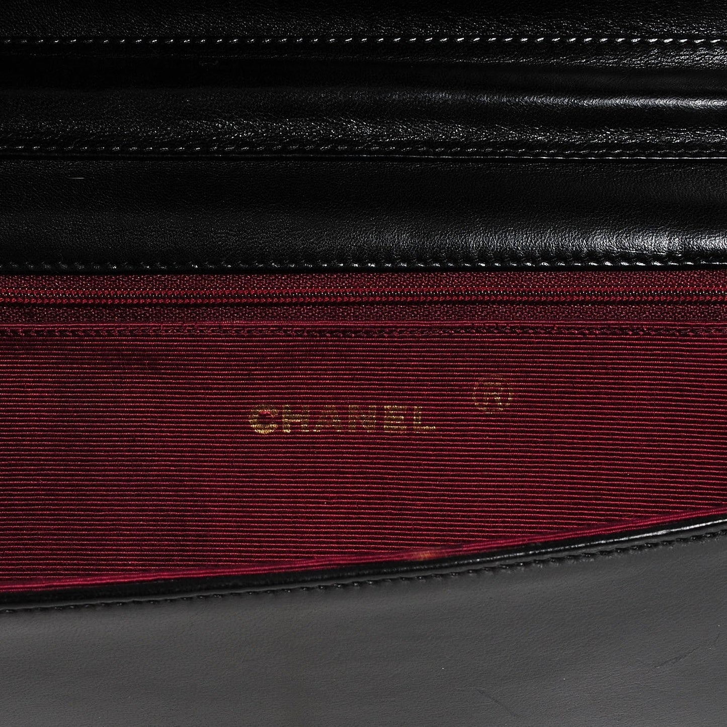 CHANEL LAMBSKIN LEATHER HALF MOON SHOULDER BAG