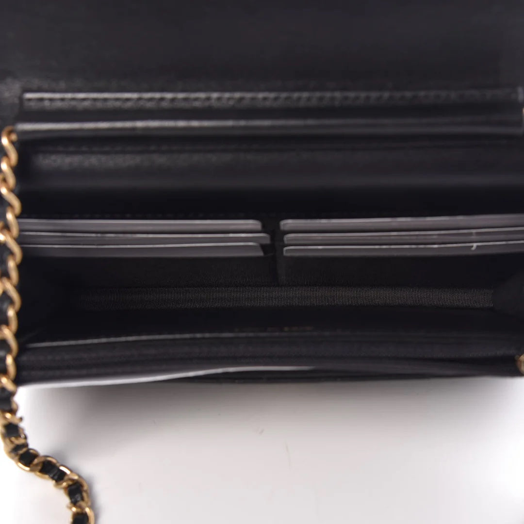 CHANEL CC TIMELESS QUILTED LAMBSKIN LUCKY CHARMS WALLET ON A CHAIN