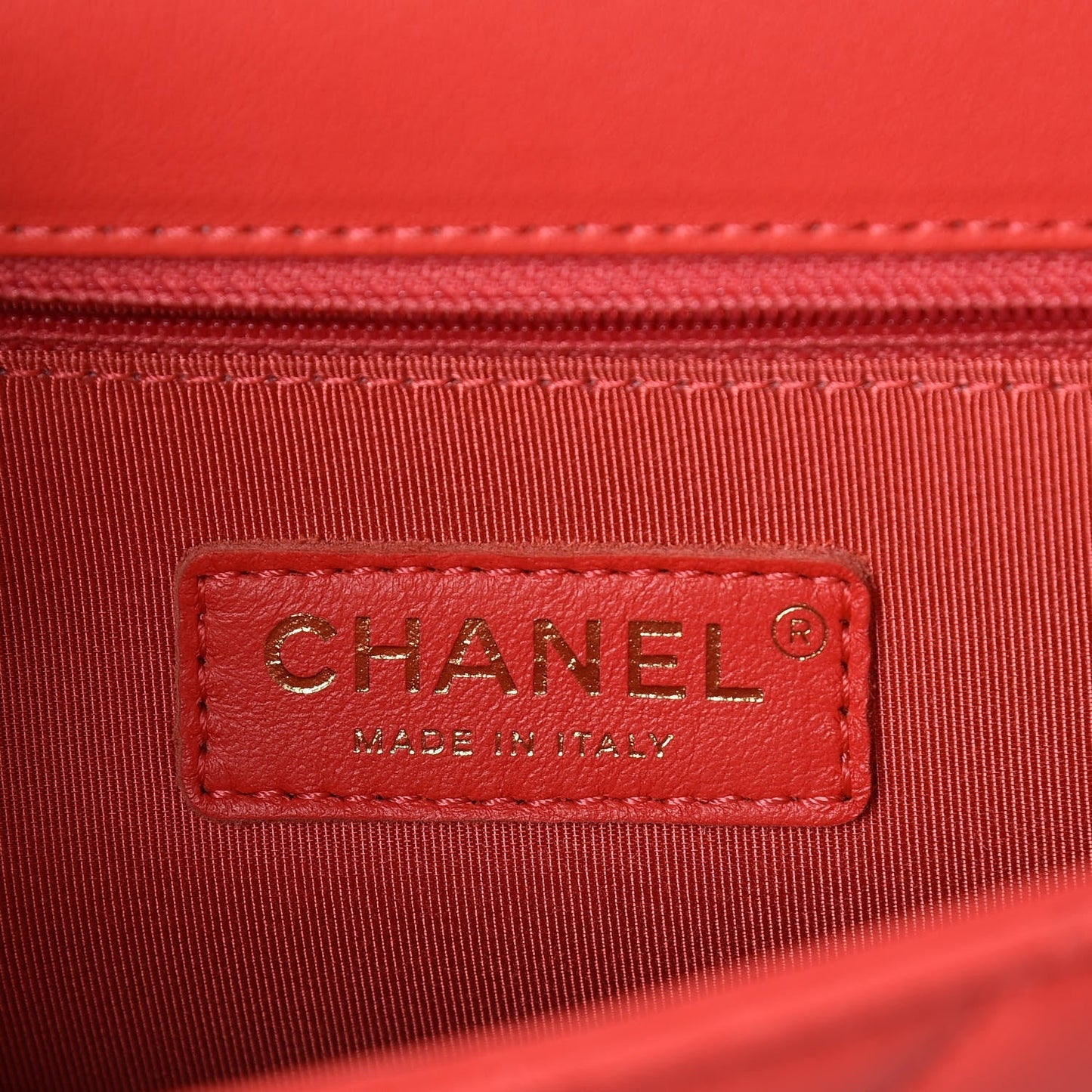 CHANEL QUILTED LAMBSKIN PEARL CHAIN MEDIUM FLAP BAG
