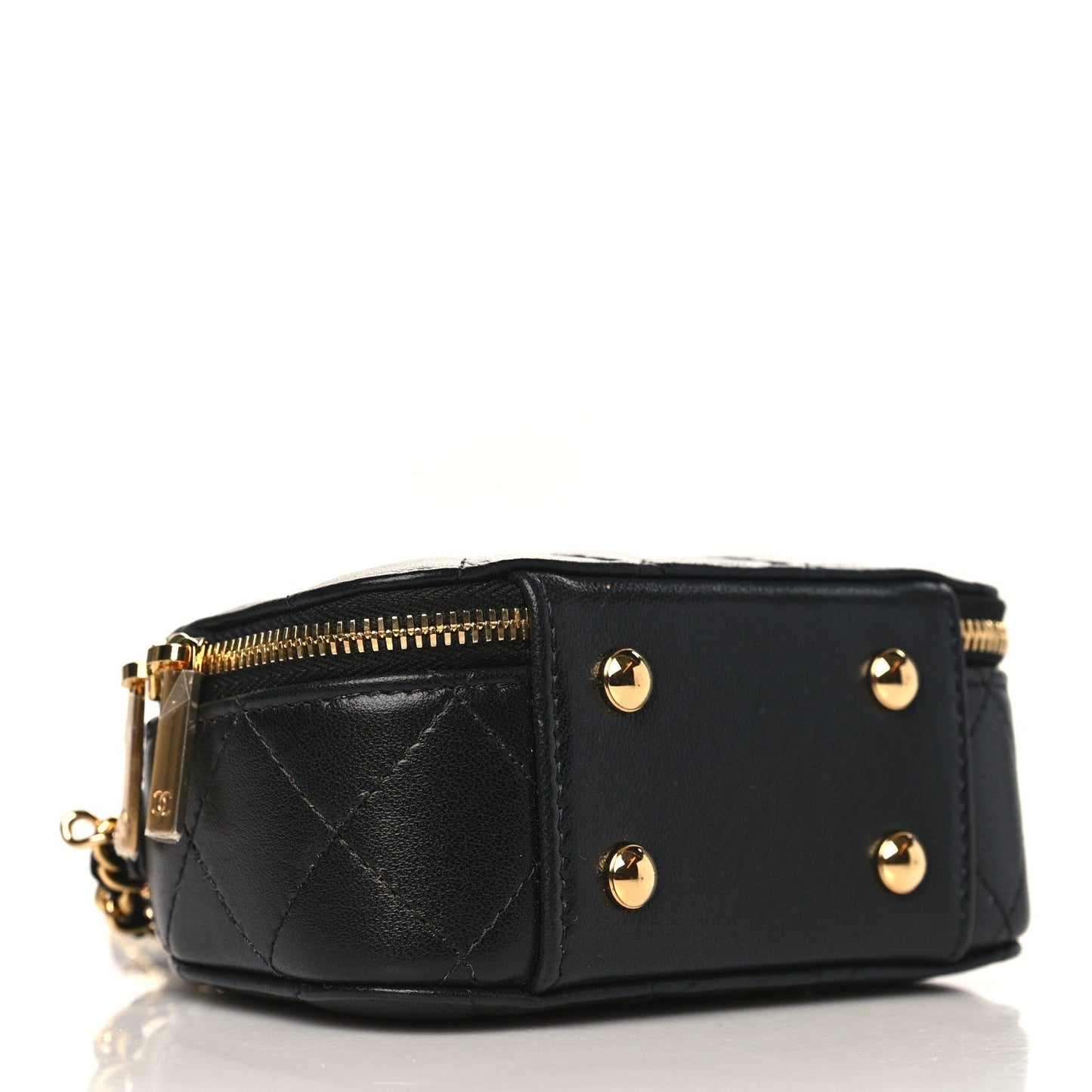 CHANEL QUILTED LAMBSKIN SMALL CHIC RIVIERA TOP HANDLE BAG