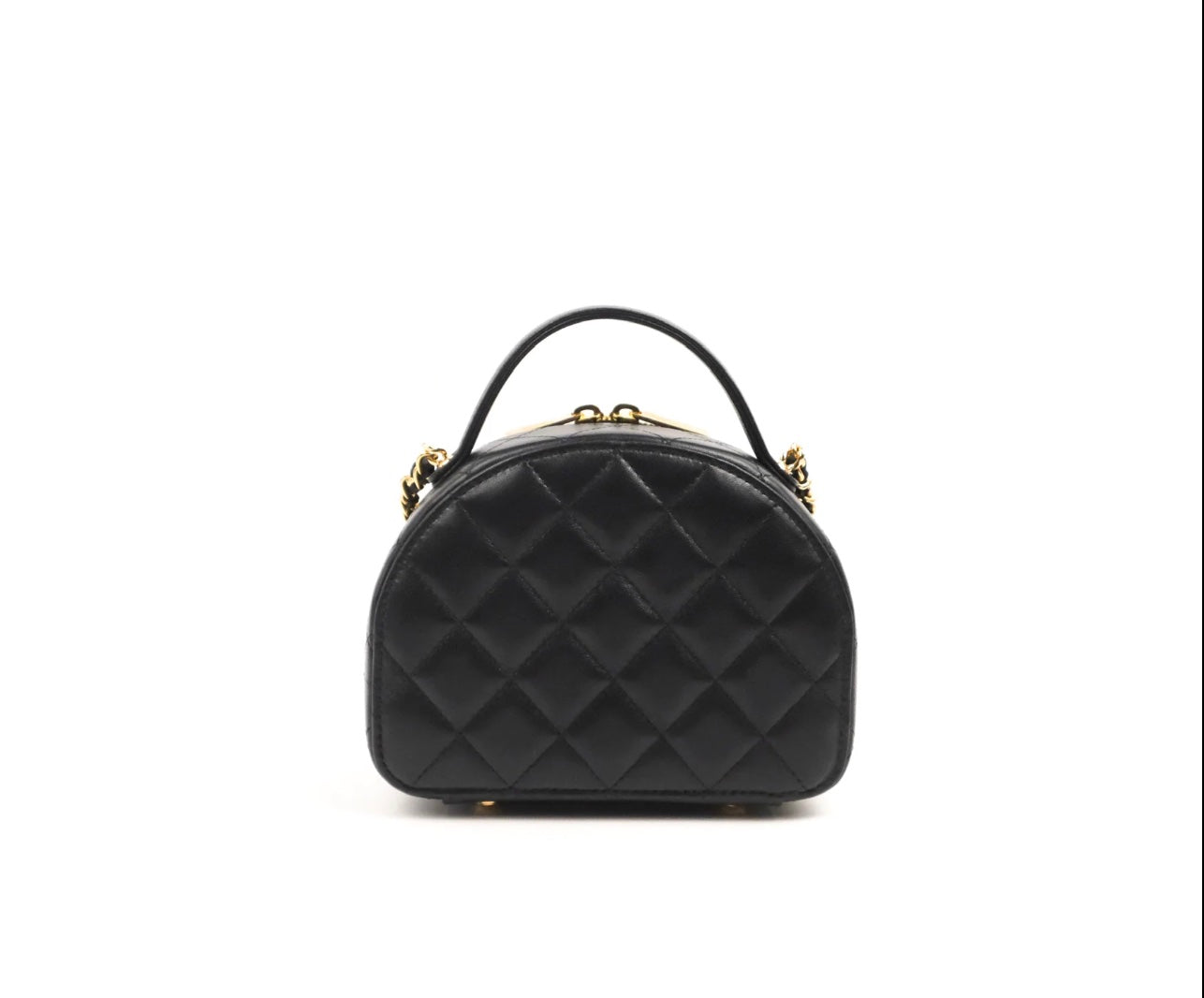 CHANEL QUILTED LAMBSKIN SMALL CHIC RIVIERA TOP HANDLE BAG
