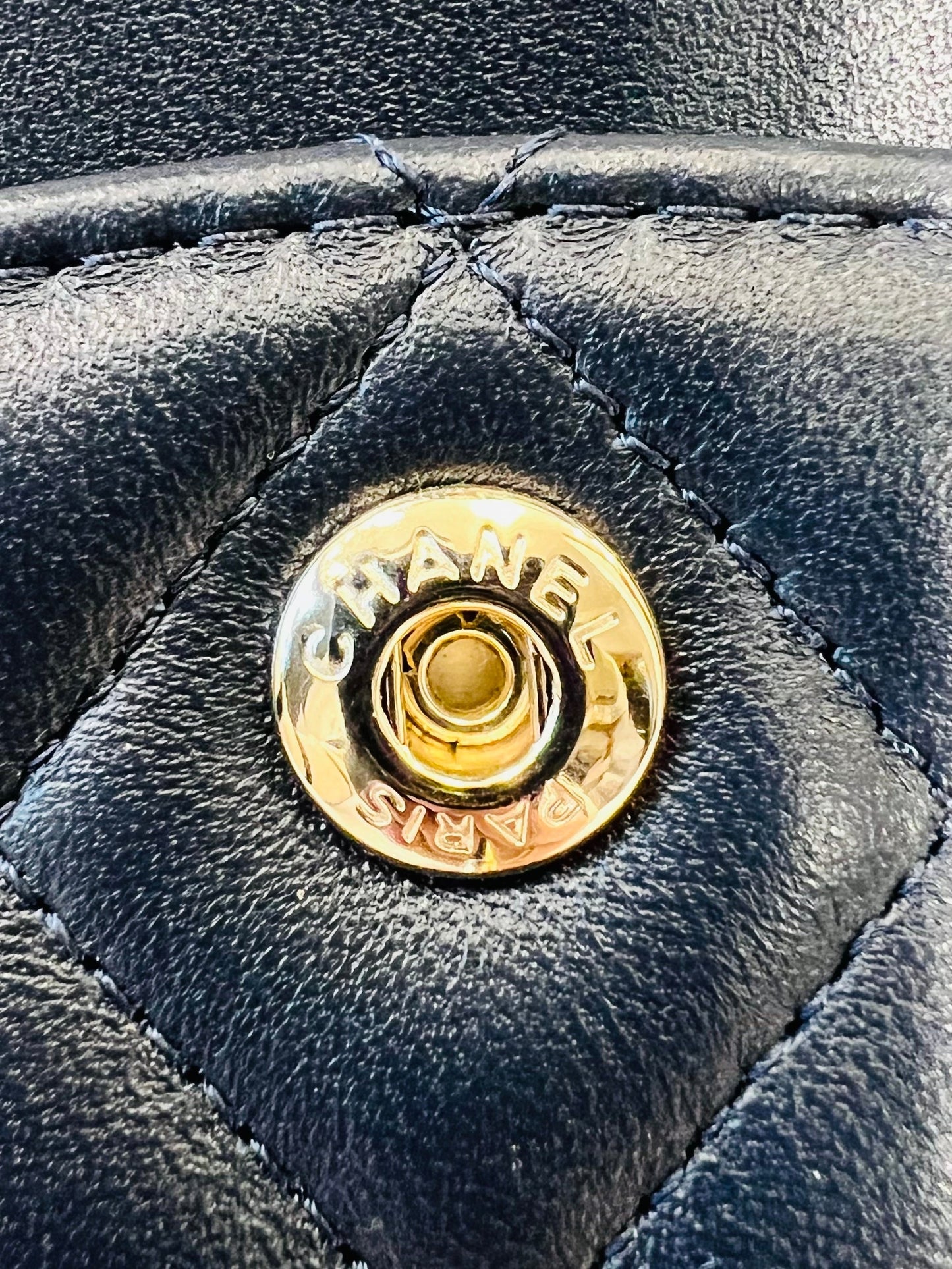 CHANEL QUILTED LAMBSKIN SMALL DOUBLE FLAP SHOULDER BAG