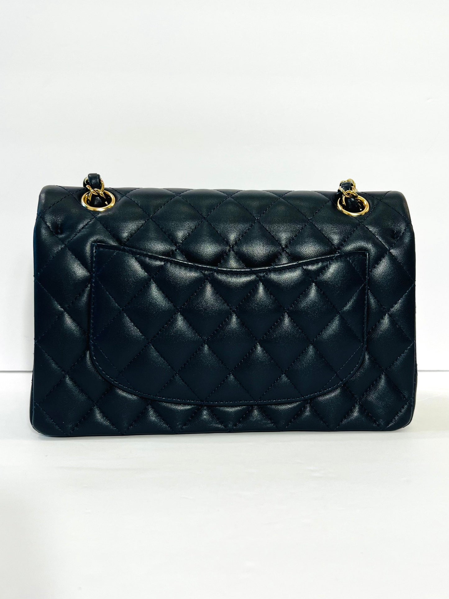 CHANEL QUILTED LAMBSKIN SMALL DOUBLE FLAP SHOULDER BAG