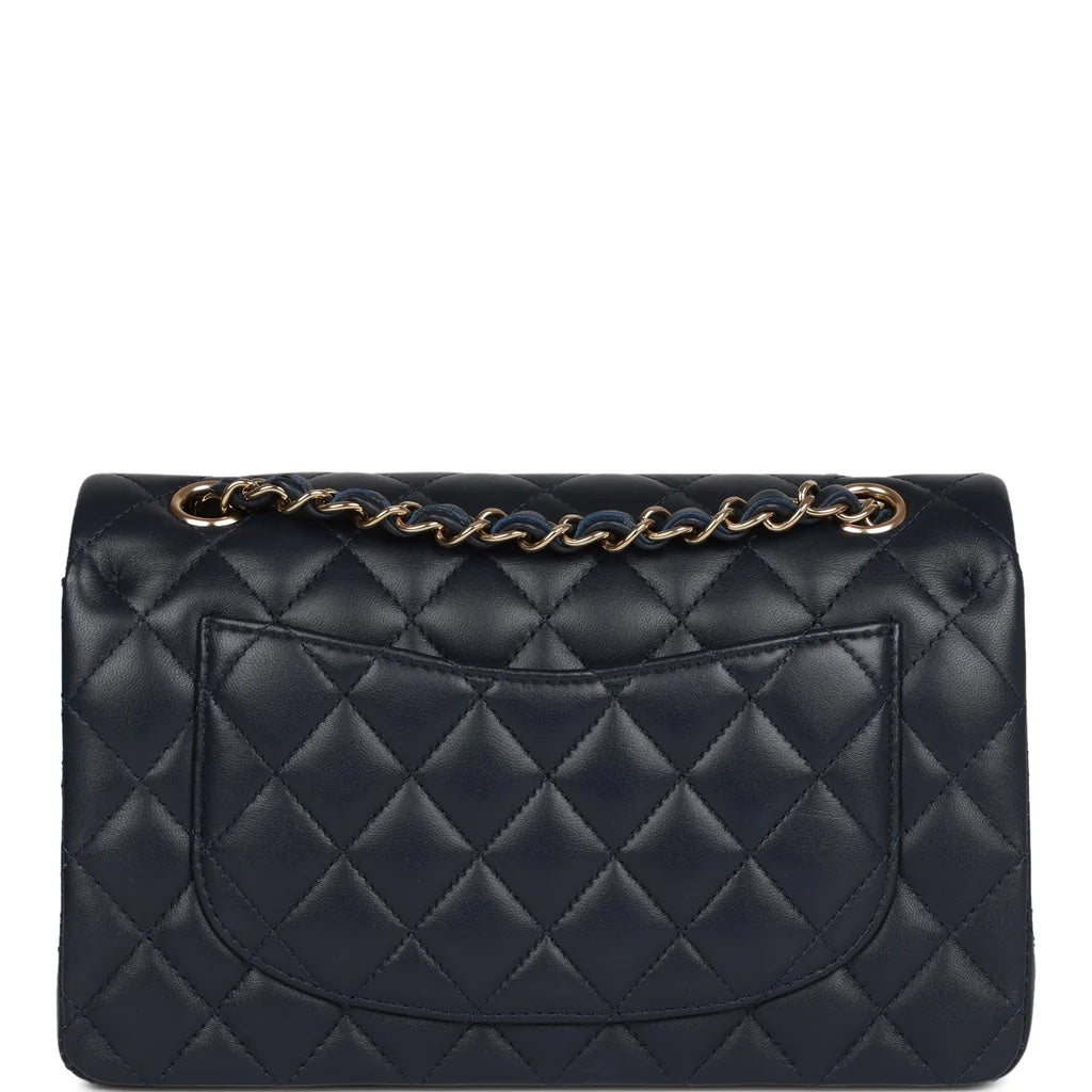CHANEL QUILTED LAMBSKIN SMALL DOUBLE FLAP SHOULDER BAG