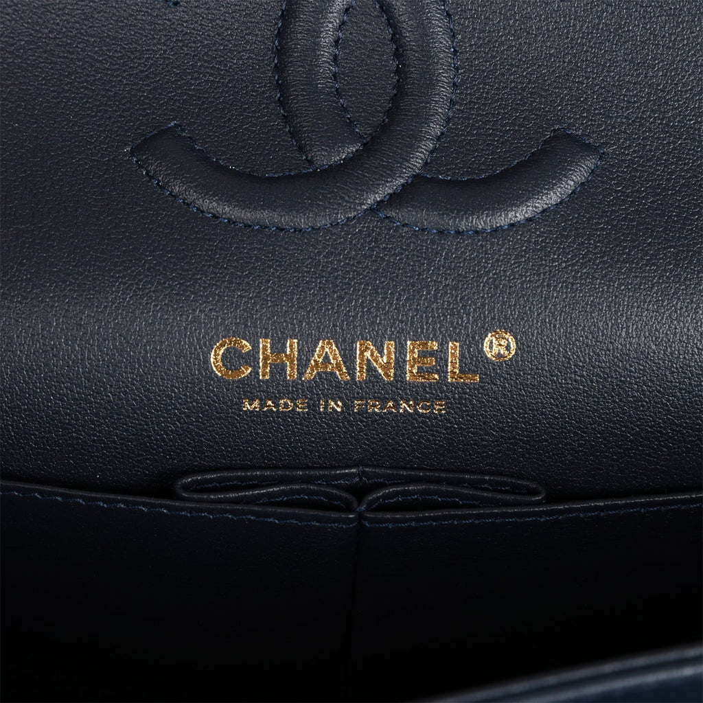 CHANEL QUILTED LAMBSKIN SMALL DOUBLE FLAP SHOULDER BAG