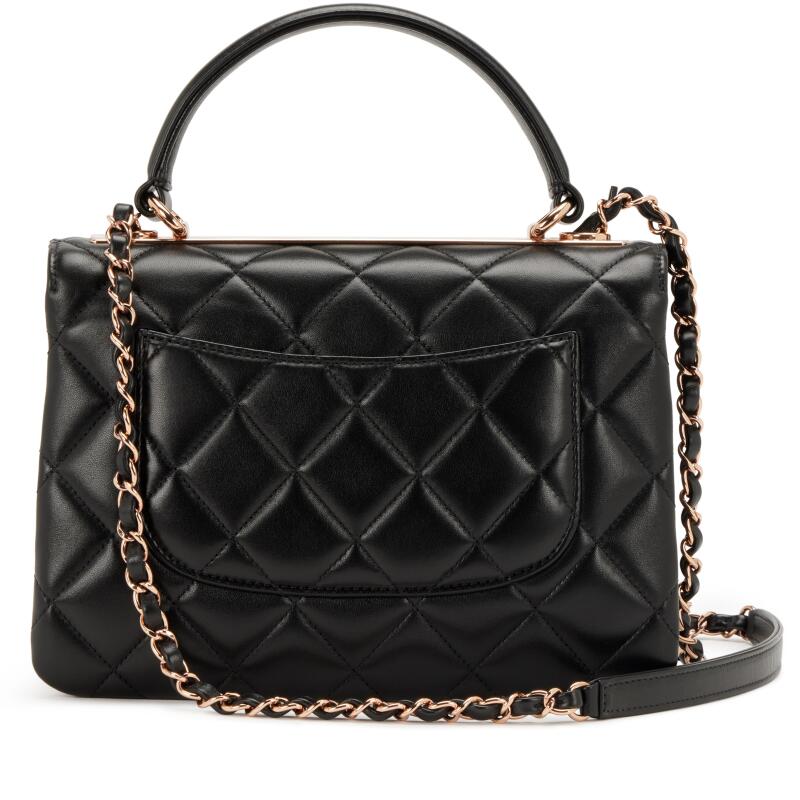 CHANEL QUILTED LAMBSKIN SMALL TRENDY CC TOP HANDLE BAG