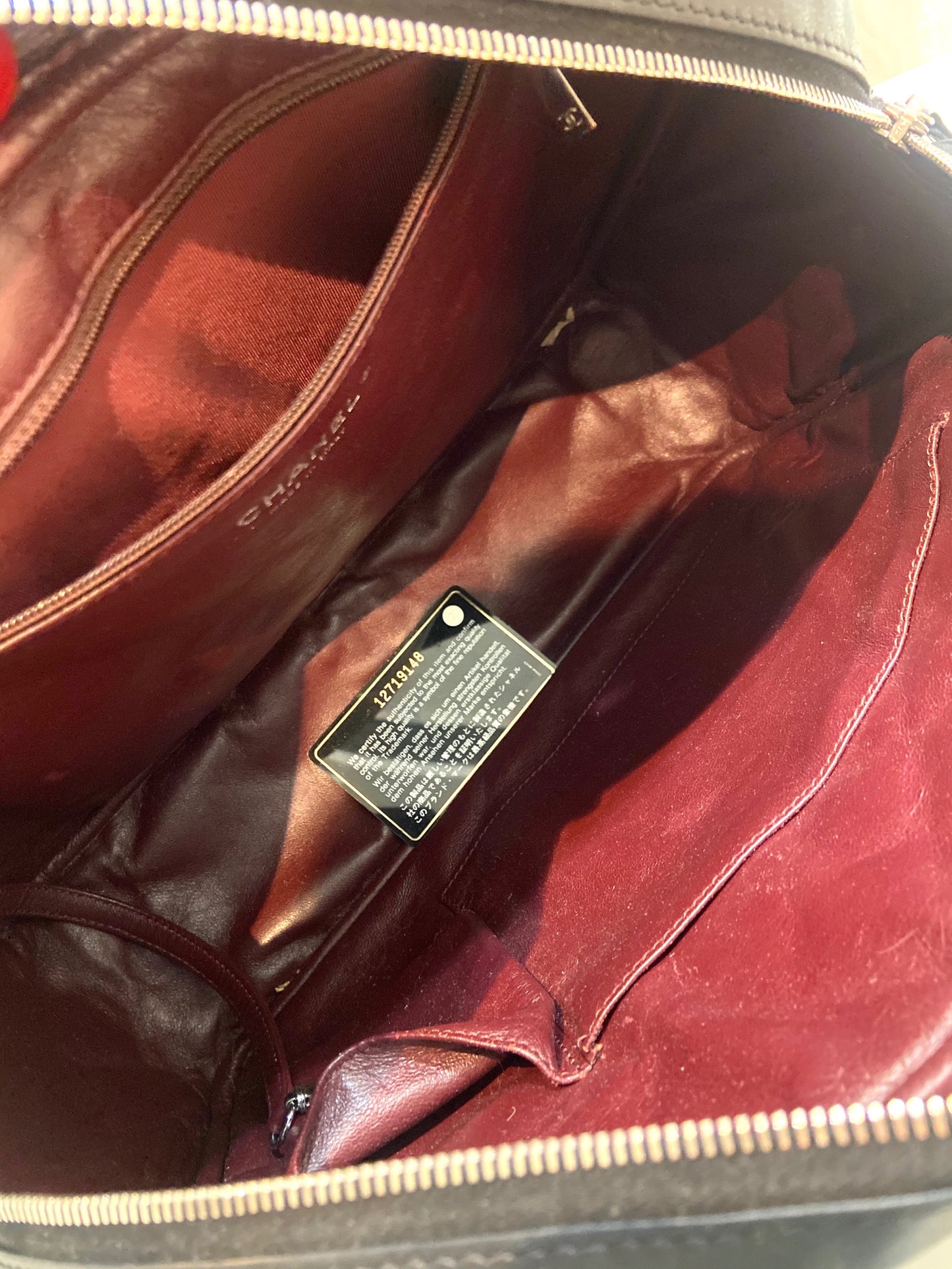 CHANEL CC QUILTED LAMBSKIN LARGE CAMERA BAG