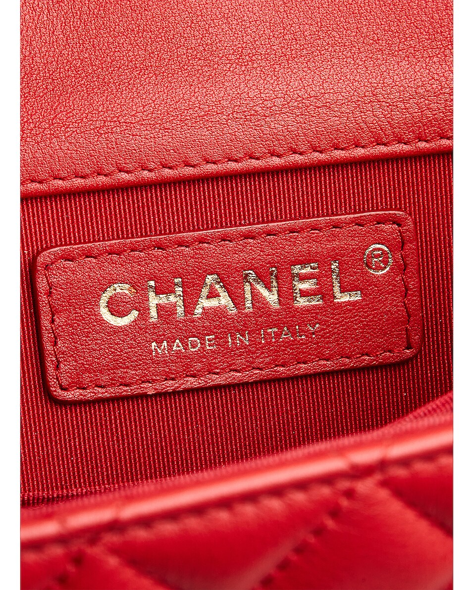 CHANEL CALFSKIN QUILTED NORTH SOUTH BOY FLAP BAG
