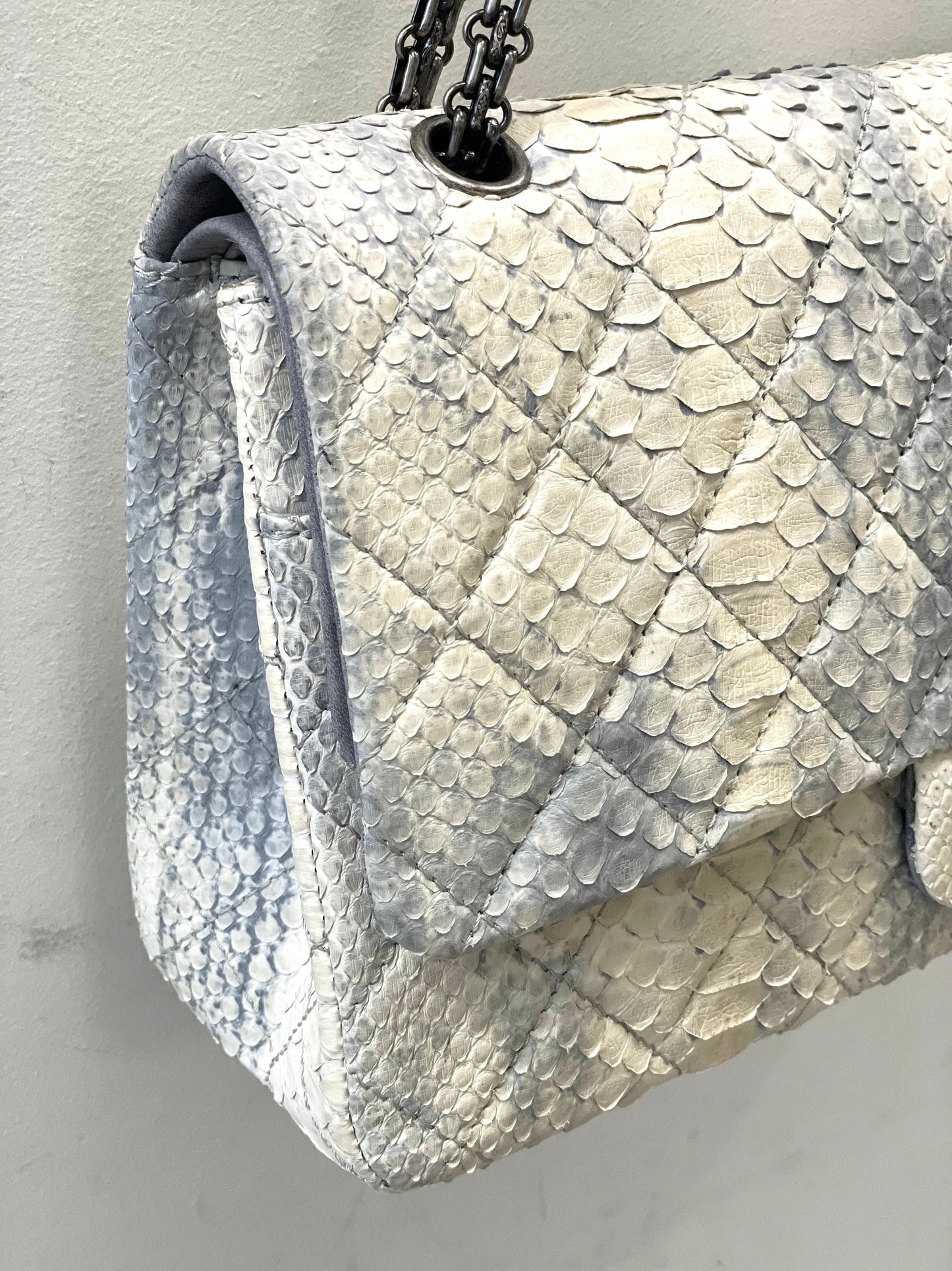 CHANEL PYTHON REISSUE 2.55 JUMBO FLAP BAG