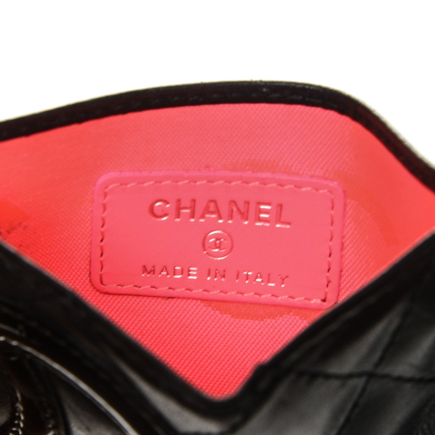 CHANEL LIGNE CAMBON QUILTED CALFSKIN CARD HOLDER