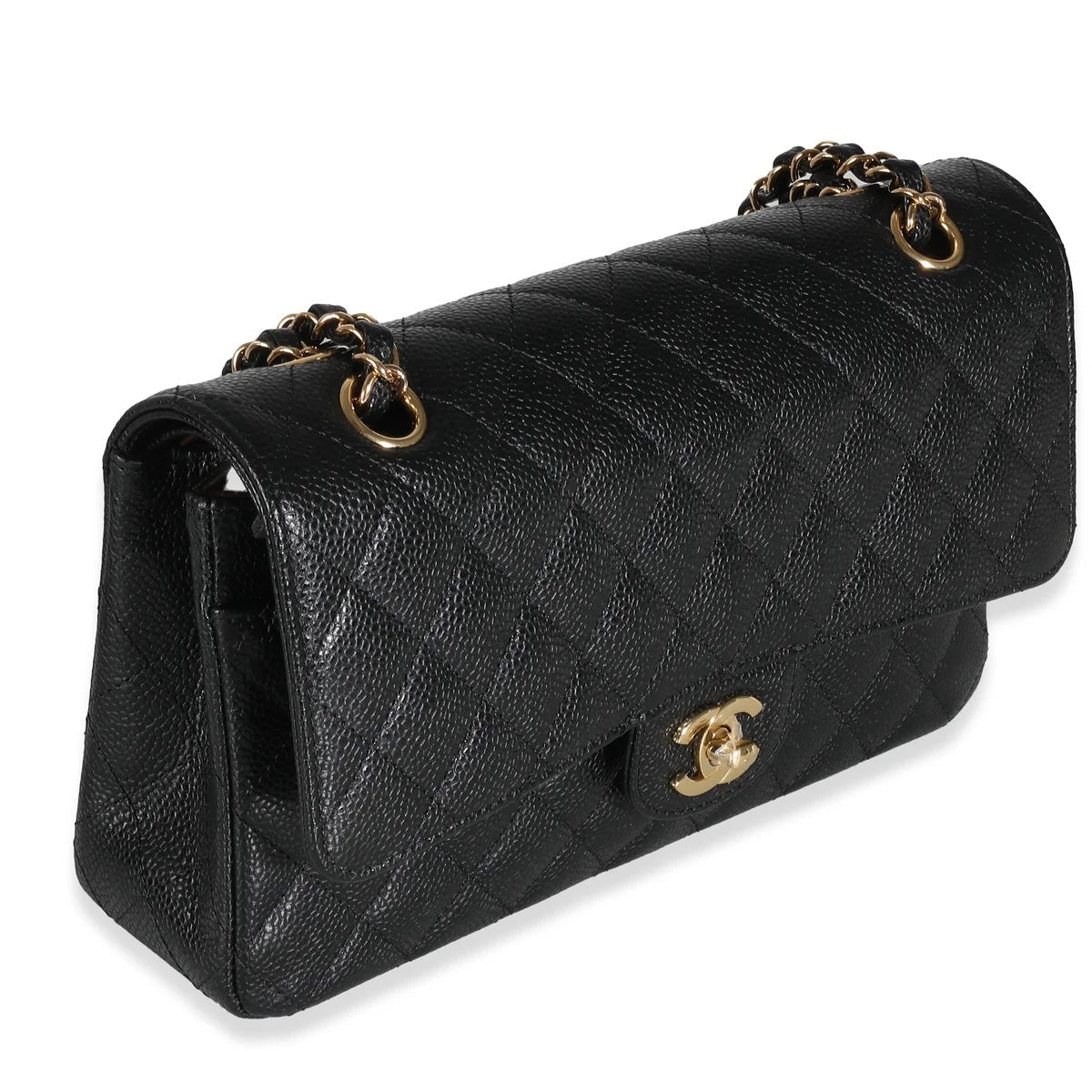 CHANEL CAVIAR QUILTED MEDIUM CLASSIC DOUBLE FLAP BAG