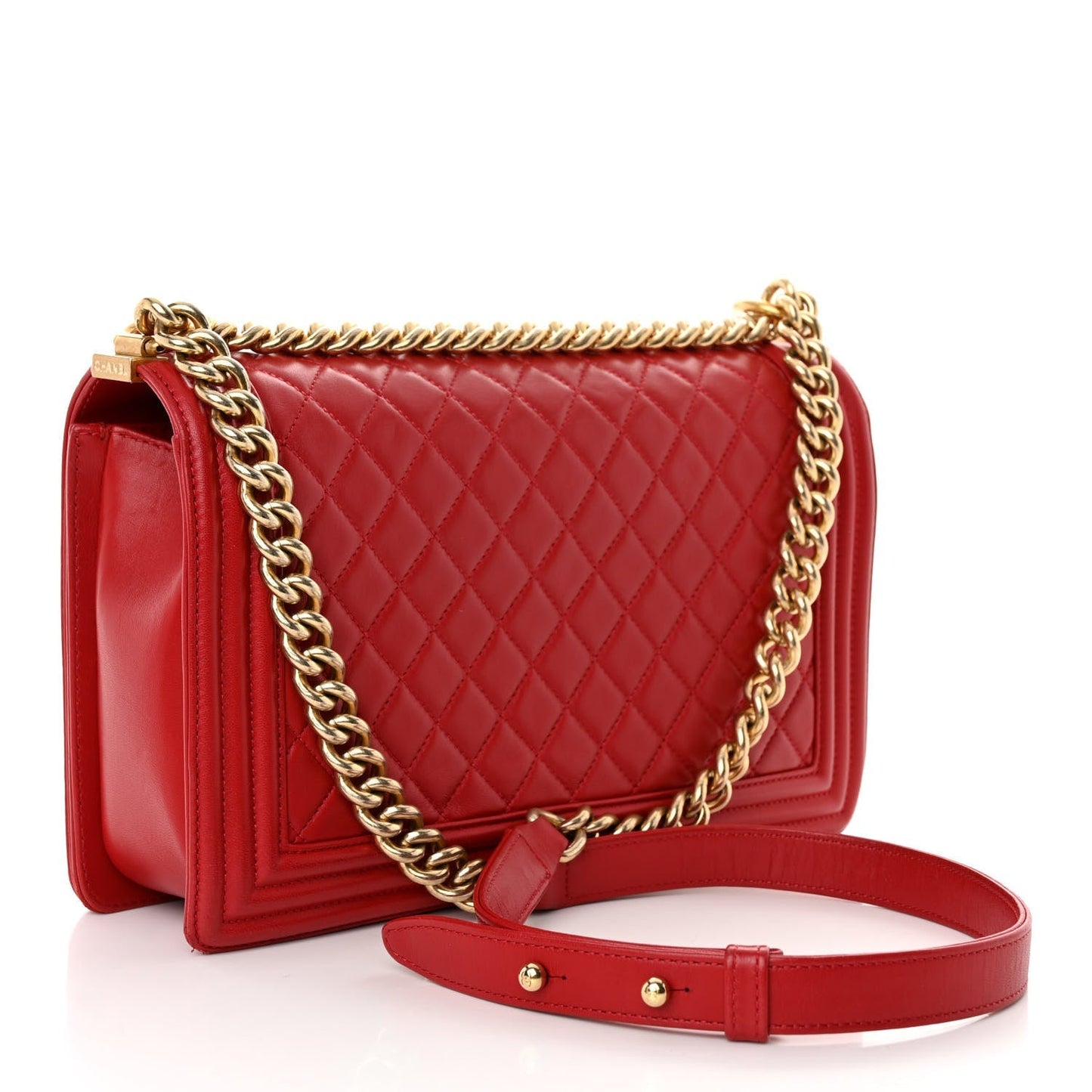 CHANEL QUILTED LAMBSKIN MEDIUM BOY FLAP BAG