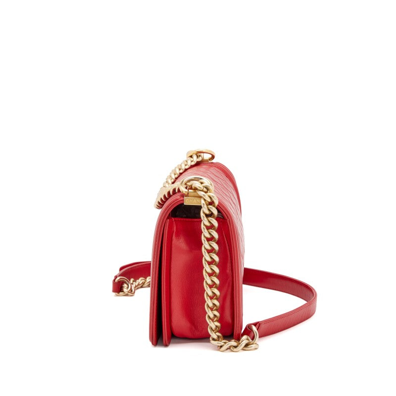 CHANEL QUILTED LAMBSKIN MEDIUM BOY FLAP BAG
