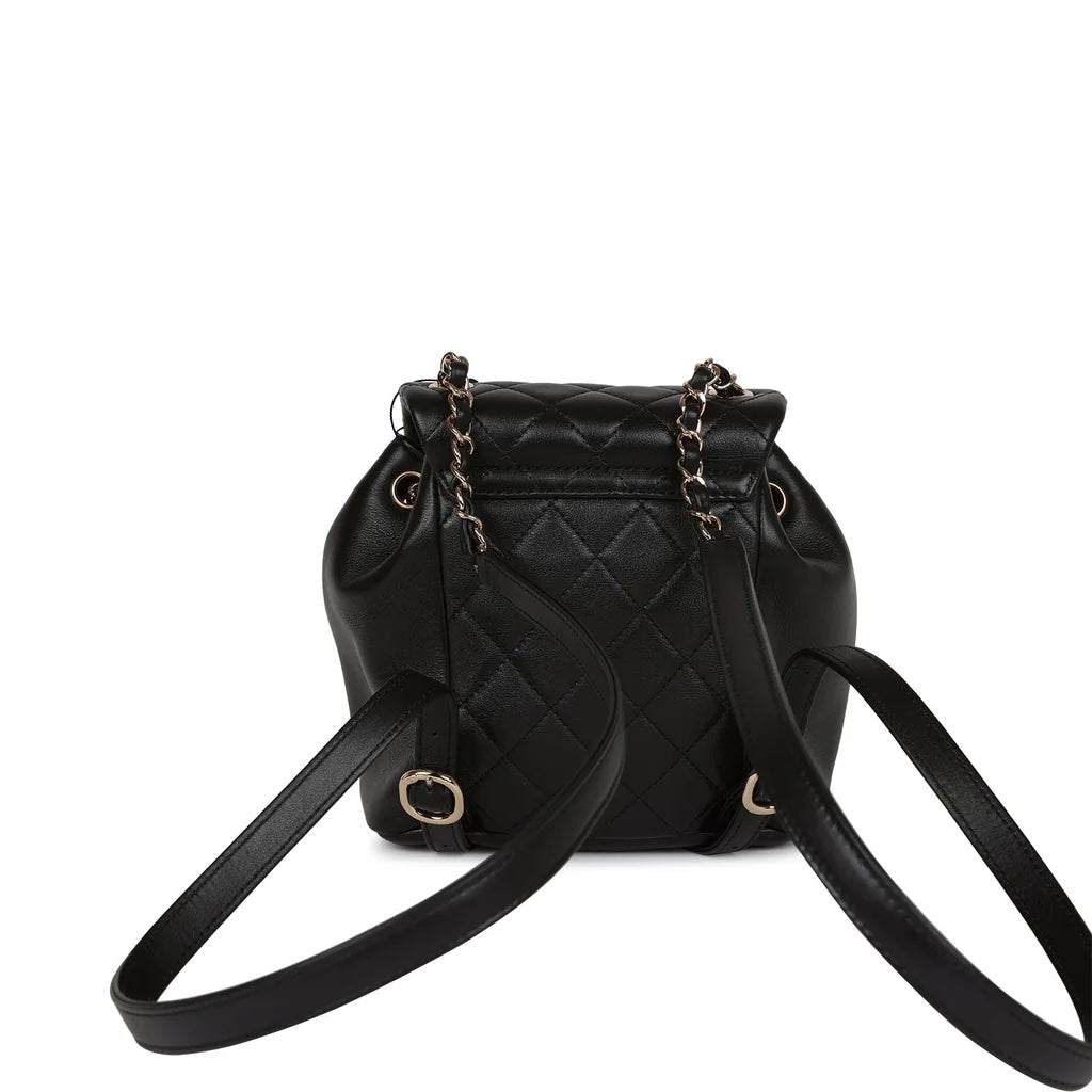 CHANEL CC QUILTED LAMBSKIN MINI DUMA BACKPACK