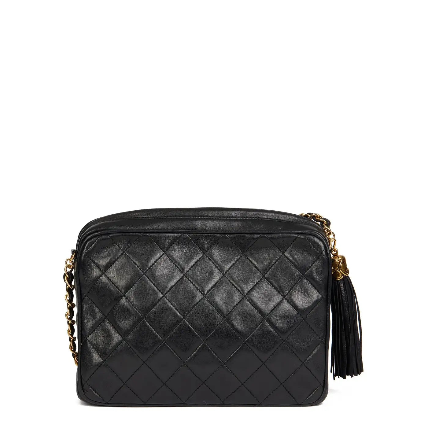 CHANEL TIMELESS QUILTED LAMBSKIN SMALL TASSEL CAMERA BAG