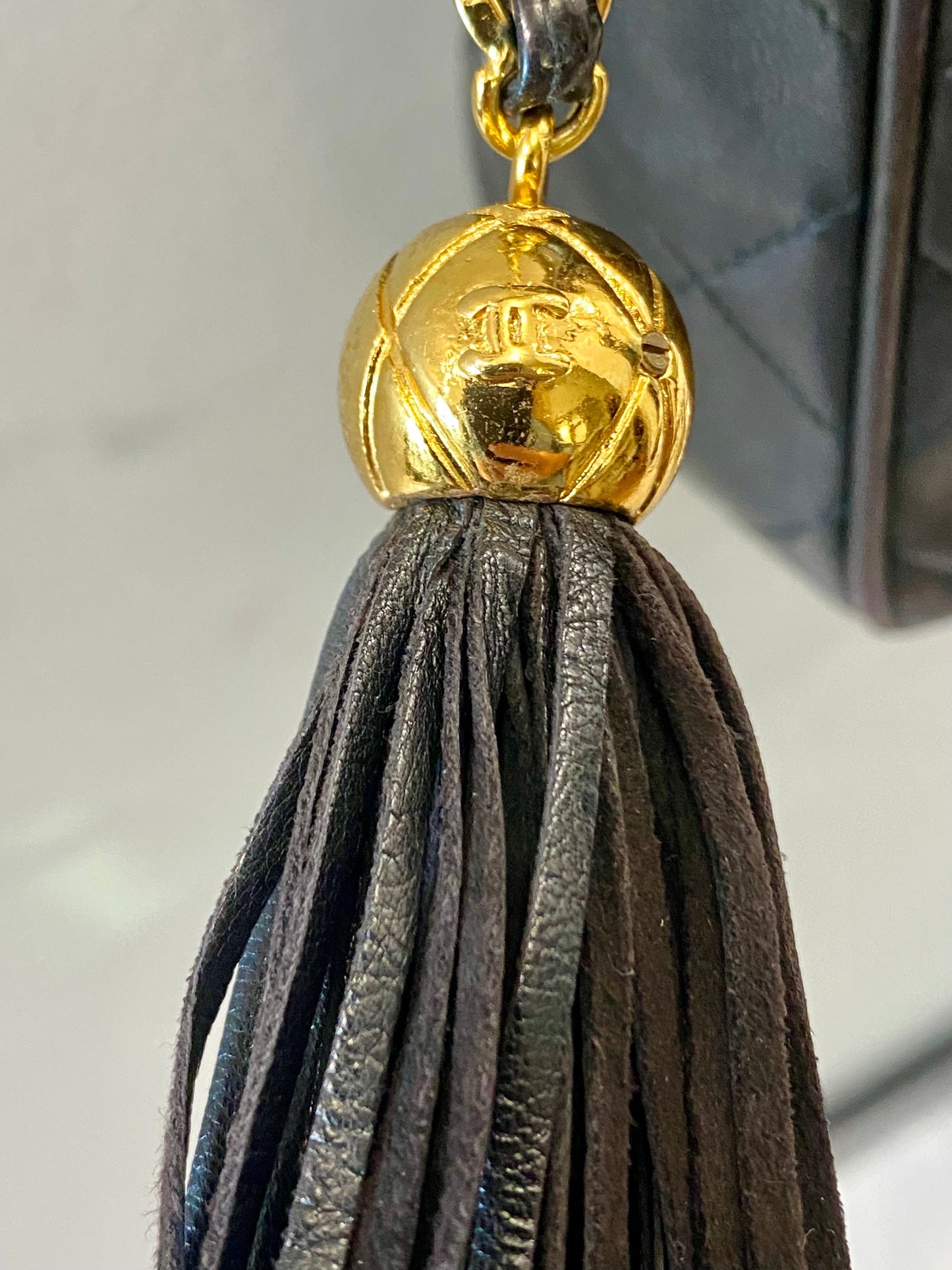 CHANEL TIMELESS QUILTED LAMBSKIN SMALL TASSEL CAMERA BAG