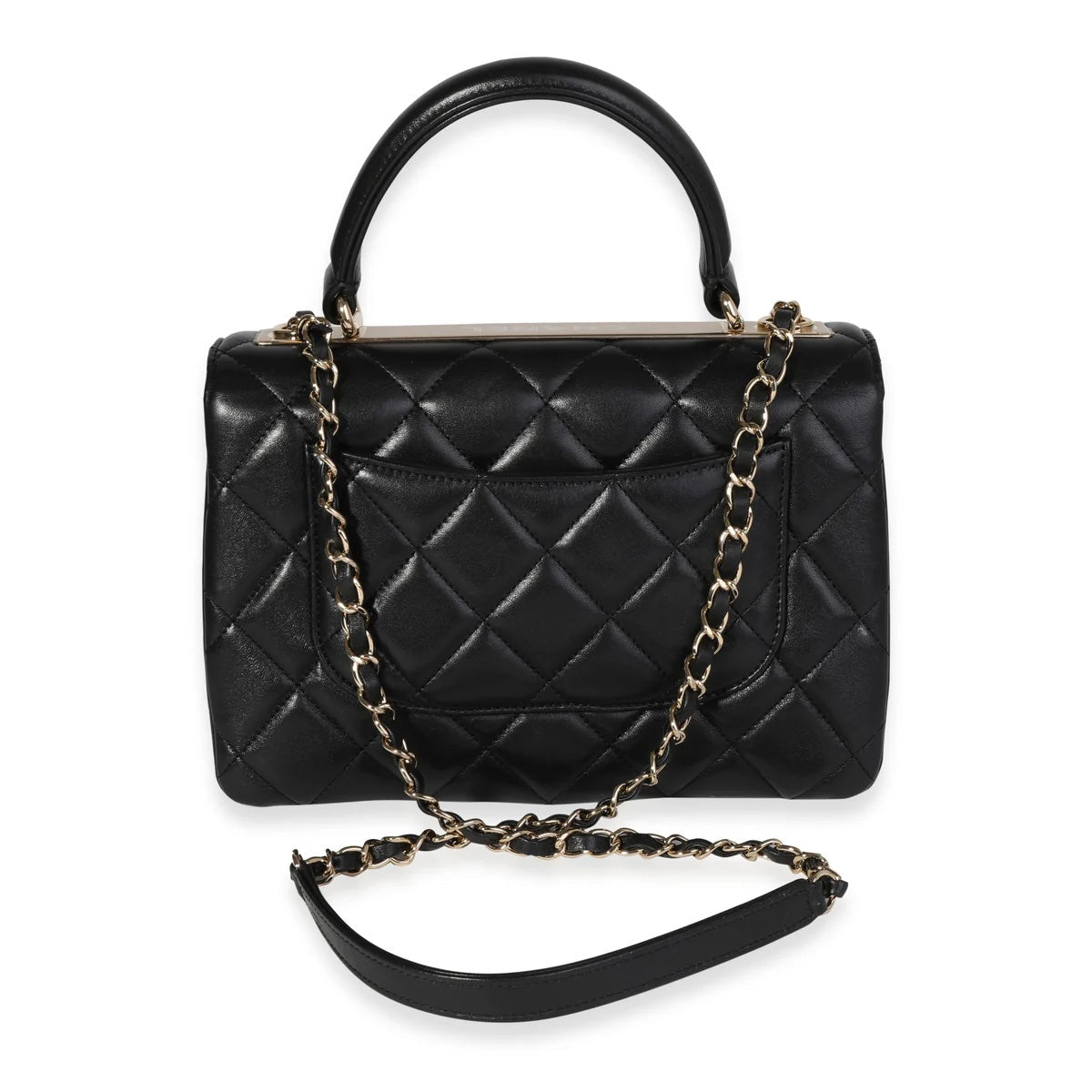 CHANEL QUILTED LAMBSKIN MEDIUM TRENDY CC HANDLE FLAP BAG