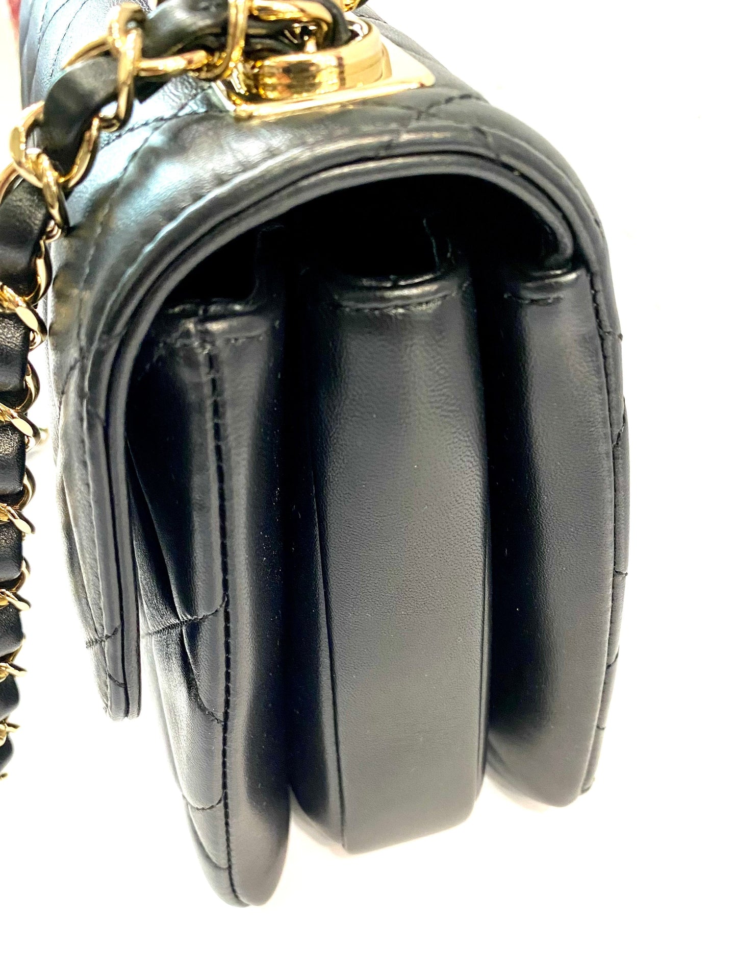 CHANEL QUILTED LAMBSKIN MEDIUM TRENDY CC HANDLE FLAP BAG