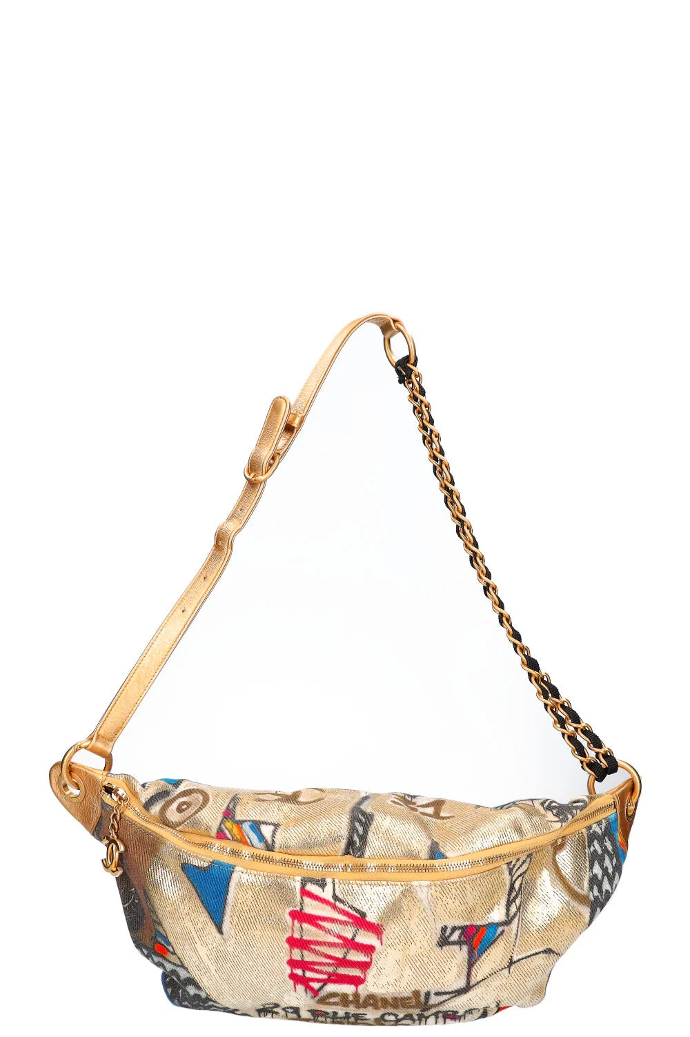 CHANEL RUE CAMBON GRAFFITI PRINTED BELT BAG