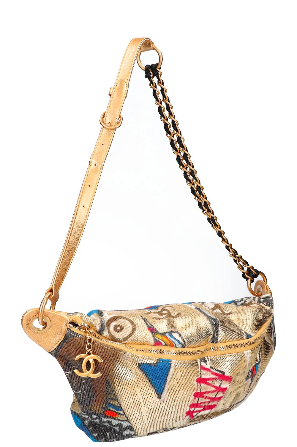 CHANEL RUE CAMBON GRAFFITI PRINTED BELT BAG