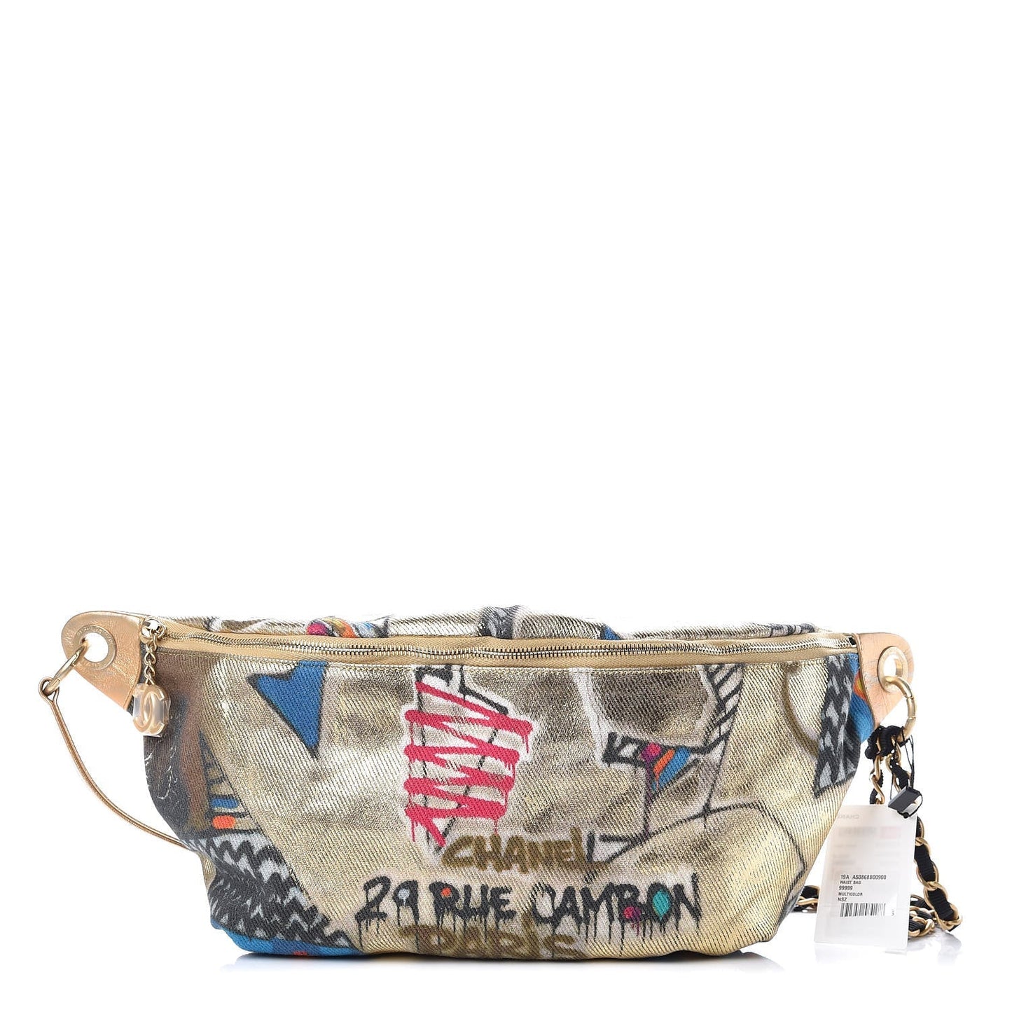 CHANEL RUE CAMBON GRAFFITI PRINTED BELT BAG