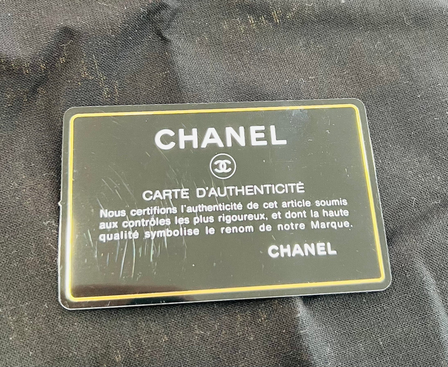 CHANEL QUILTED LAMBSKIN PEARL CHAIN MEDIUM FLAP BAG