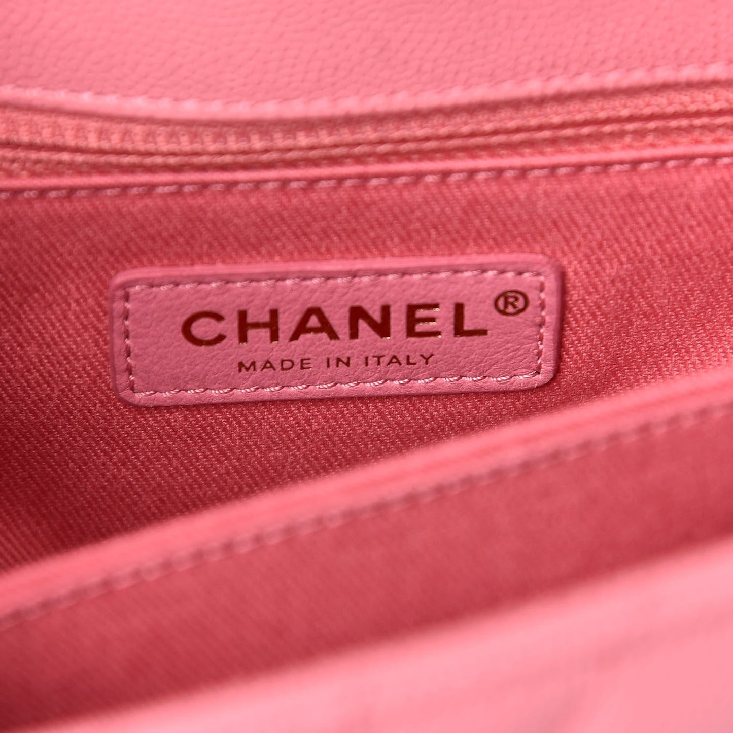 CHANEL CAVIAR CHEVRON QUILTED SMALL COCO HANDLE FLAP BAG
