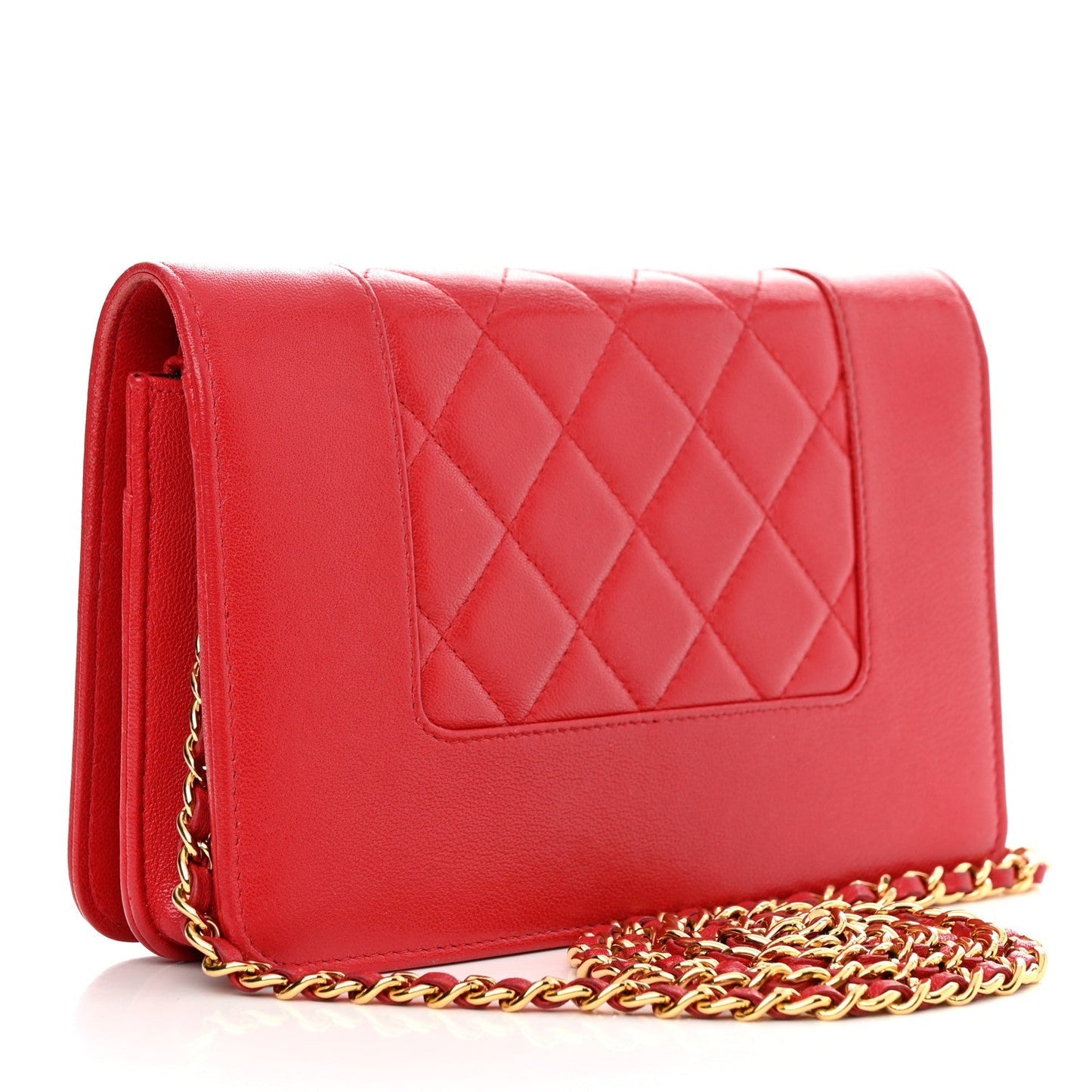 CHANEL SHEEPSKIN QUILTED MADEMOISELLE WALLET ON A CHAIN