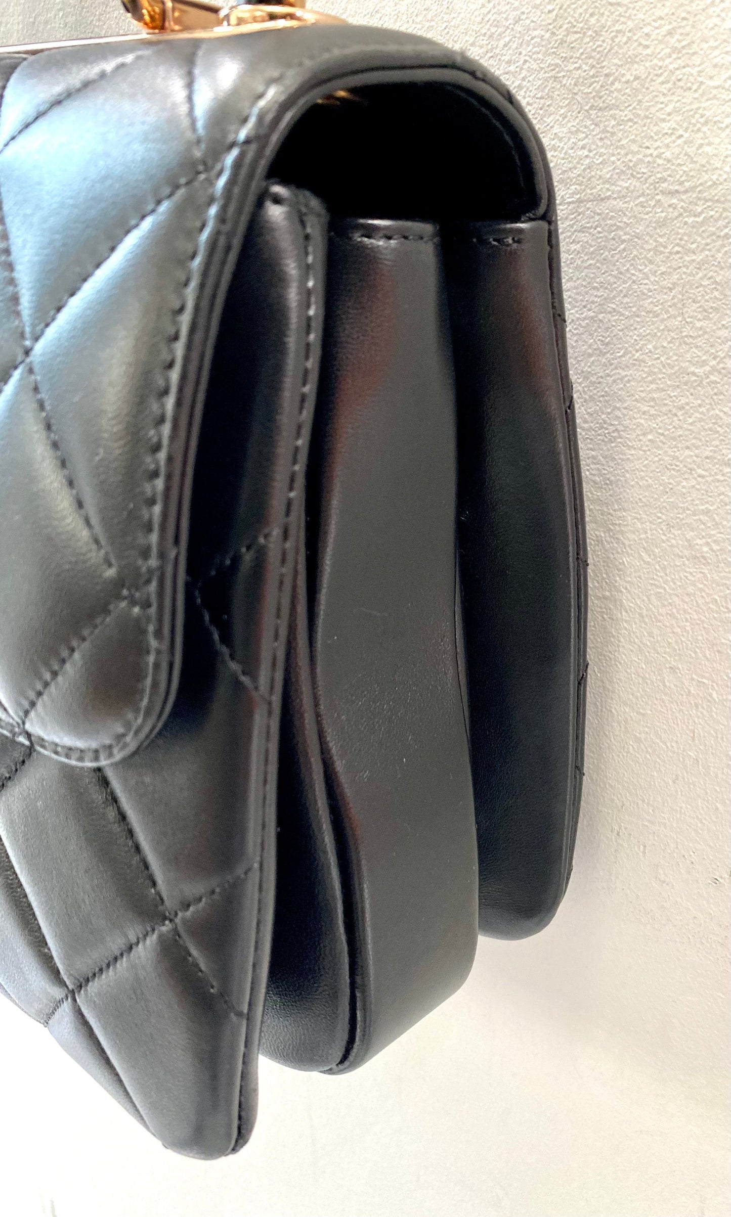 CHANEL QUILTED LAMBSKIN SMALL TRENDY CC TOP HANDLE BAG