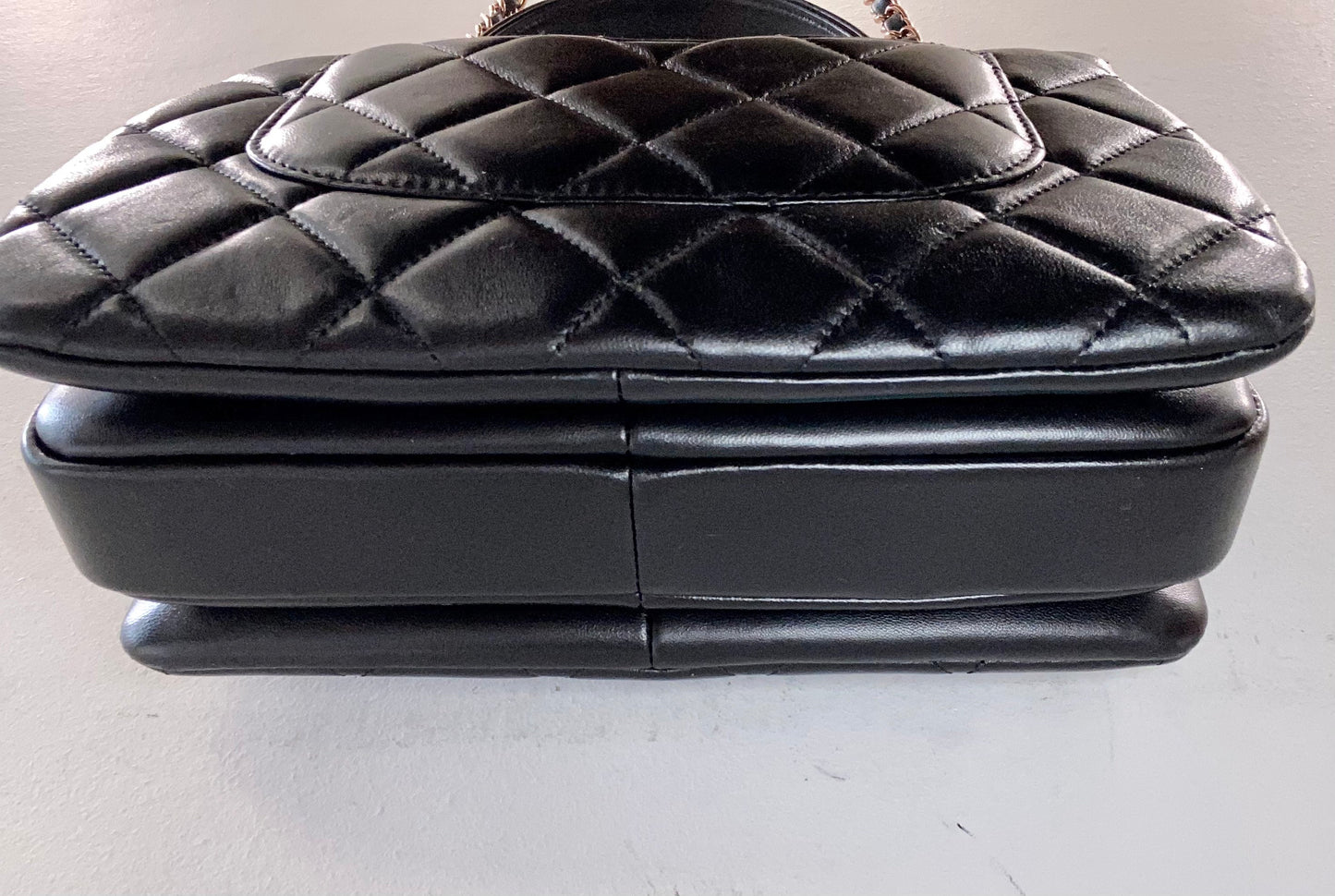 CHANEL QUILTED LAMBSKIN SMALL TRENDY CC TOP HANDLE BAG