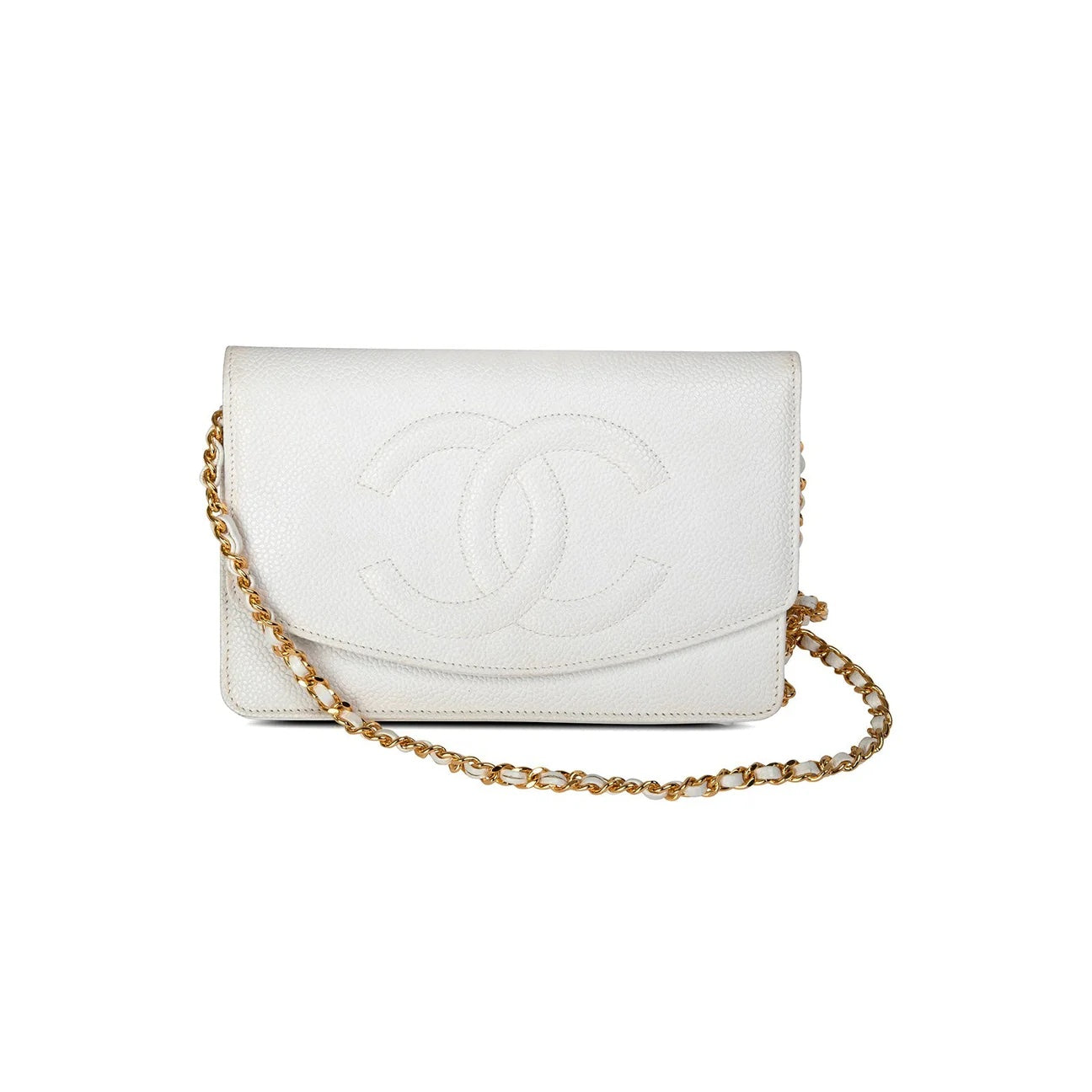 CHANEL TIMELESS VINTAGE LEATHER WALLET ON A CHAIN