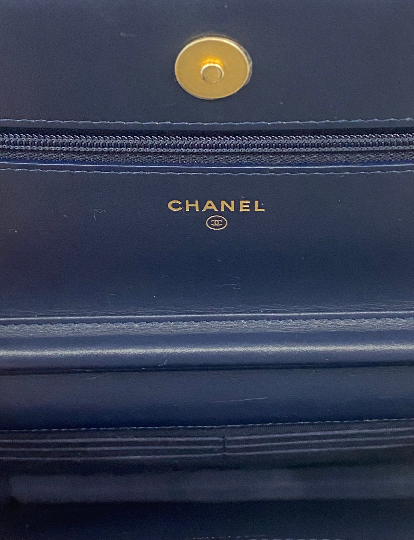 CHANEL TWEED CHARMS WALLET ON CHAIN