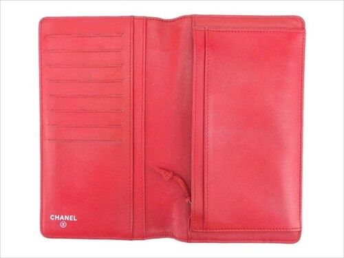 CHANEL CC QUILTED WILD STITCH LONG WALLET