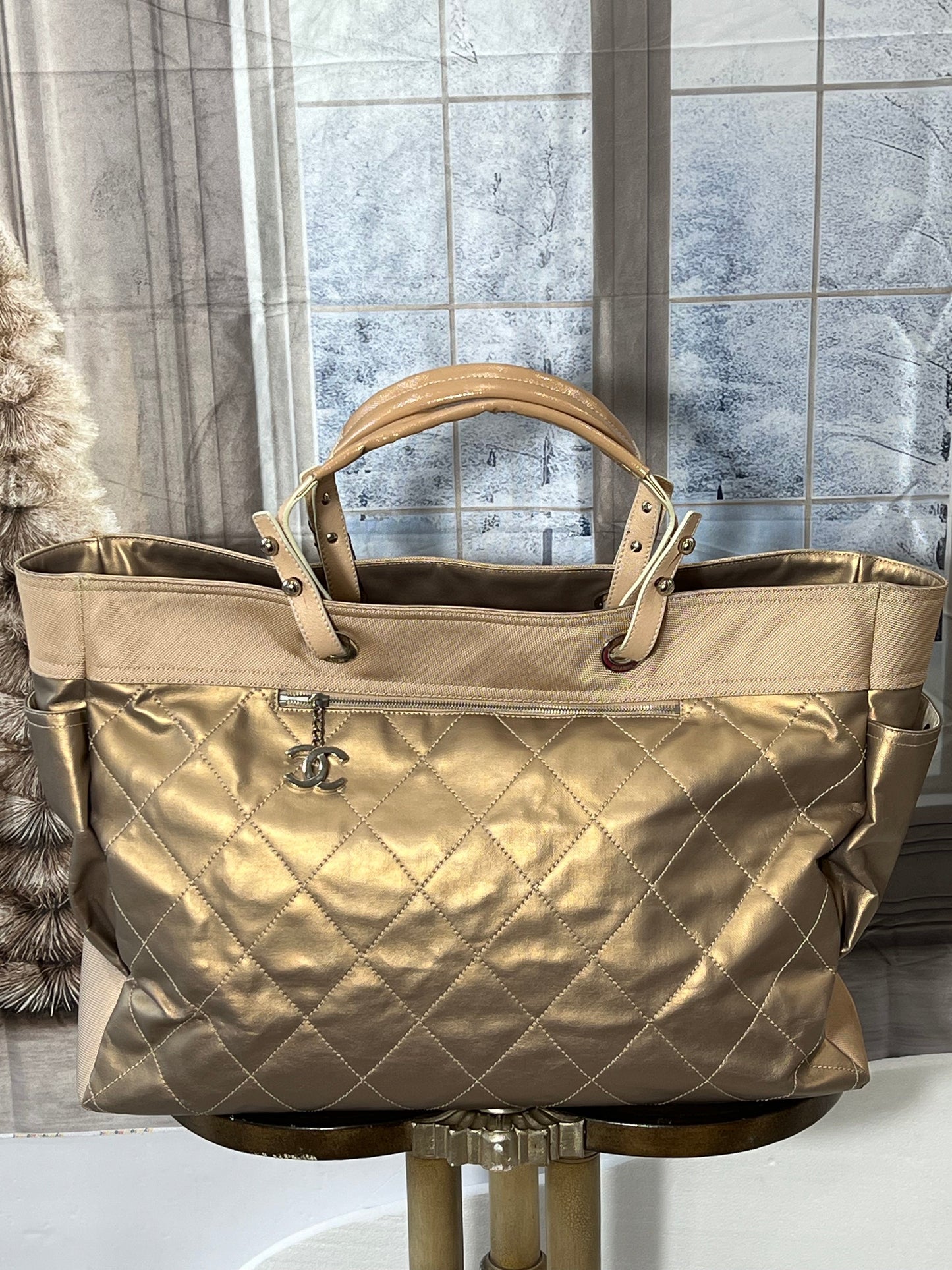 CHANEL PARIS BIARRITZ QUILTED XL TOTE BAG