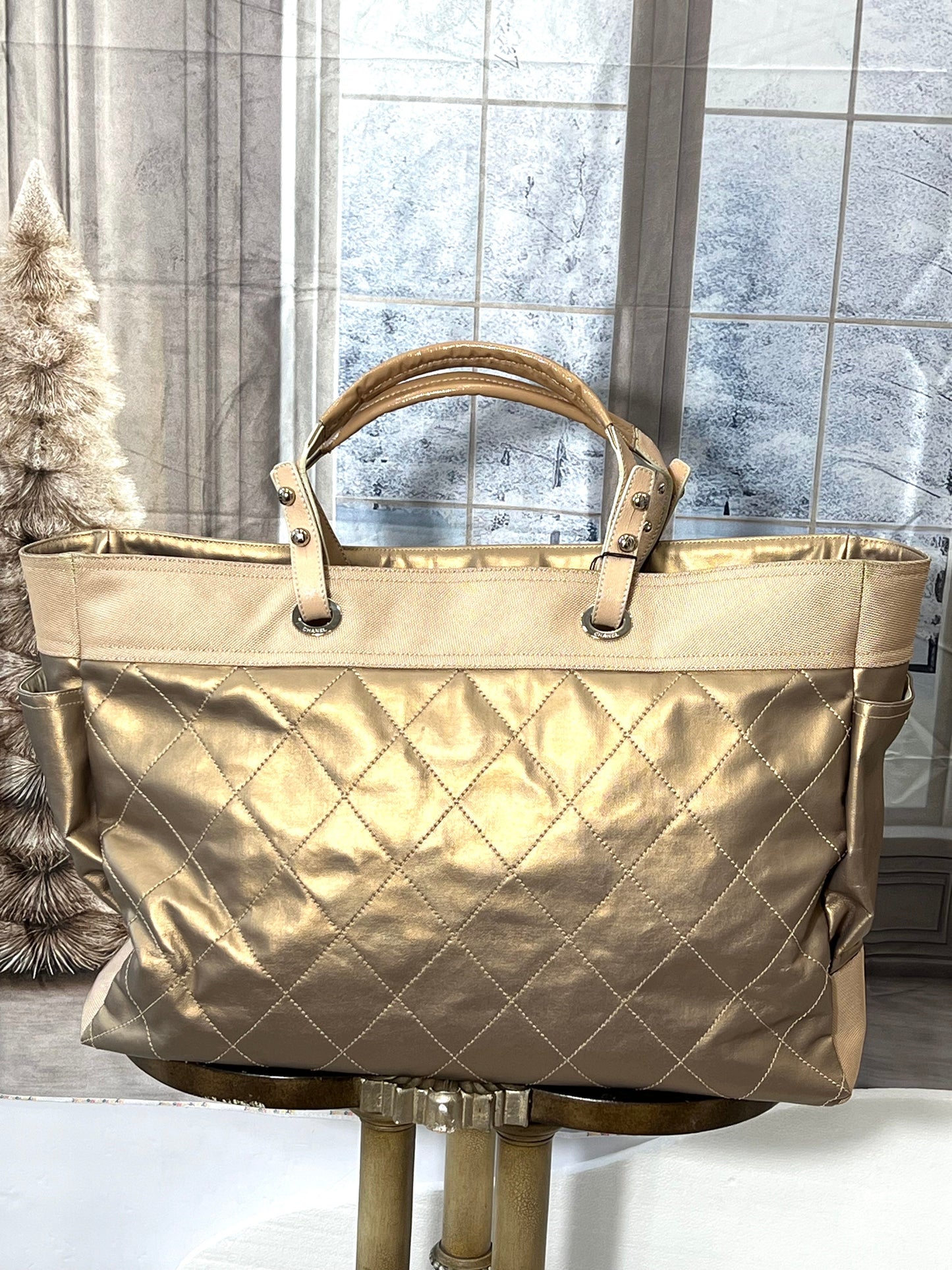 CHANEL PARIS BIARRITZ QUILTED XL TOTE BAG