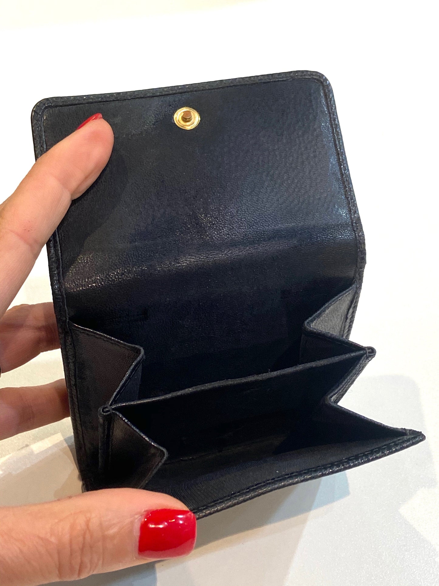 GLM-CAVIAR LEATHER TIMELESS GLM- FLAP WALLET