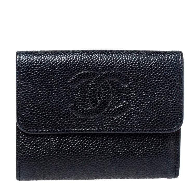 GLM-CAVIAR LEATHER TIMELESS GLM- FLAP WALLET