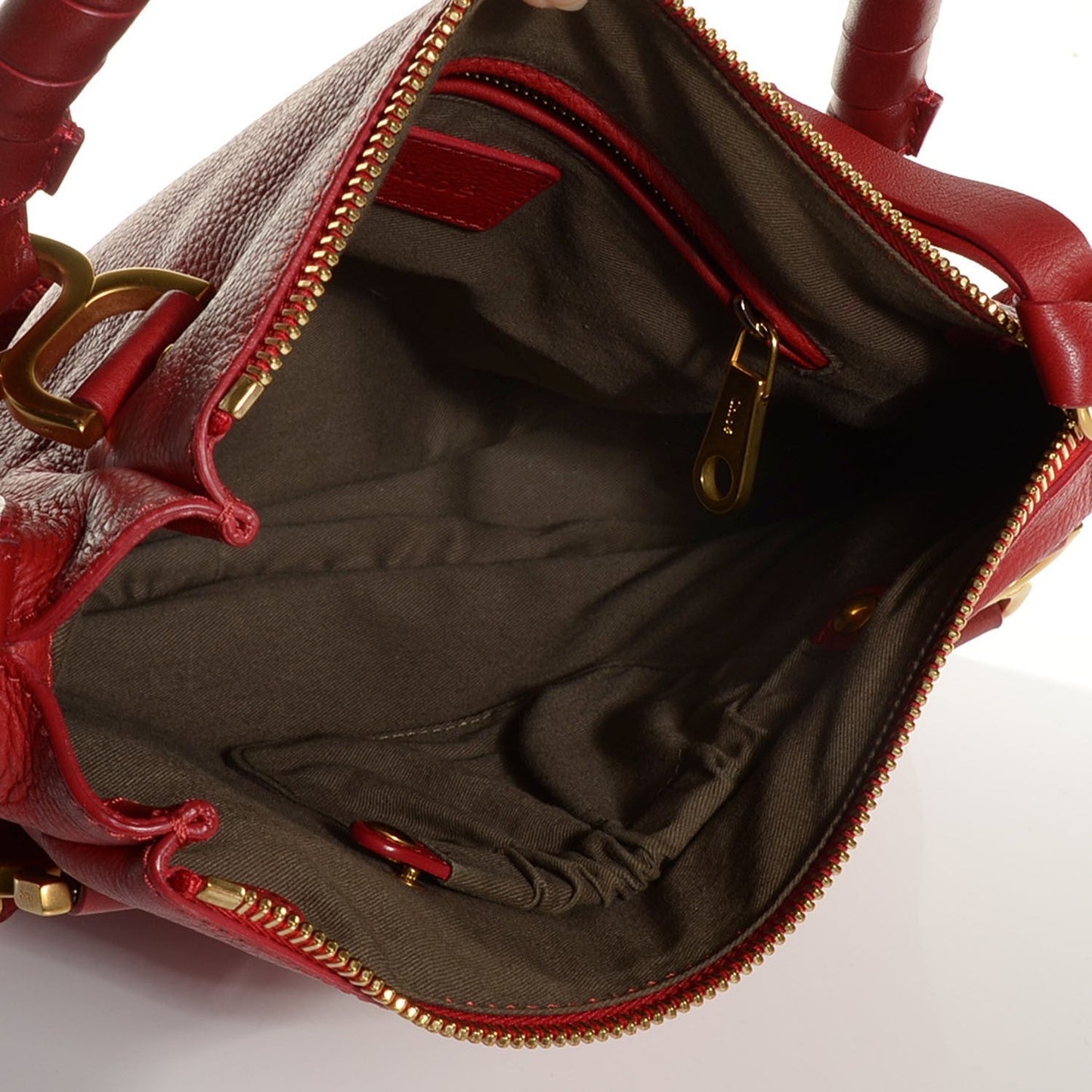 CHLOÉ CALFSKIN LEATHER MEDIUM MARCIE SATCHEL BAG