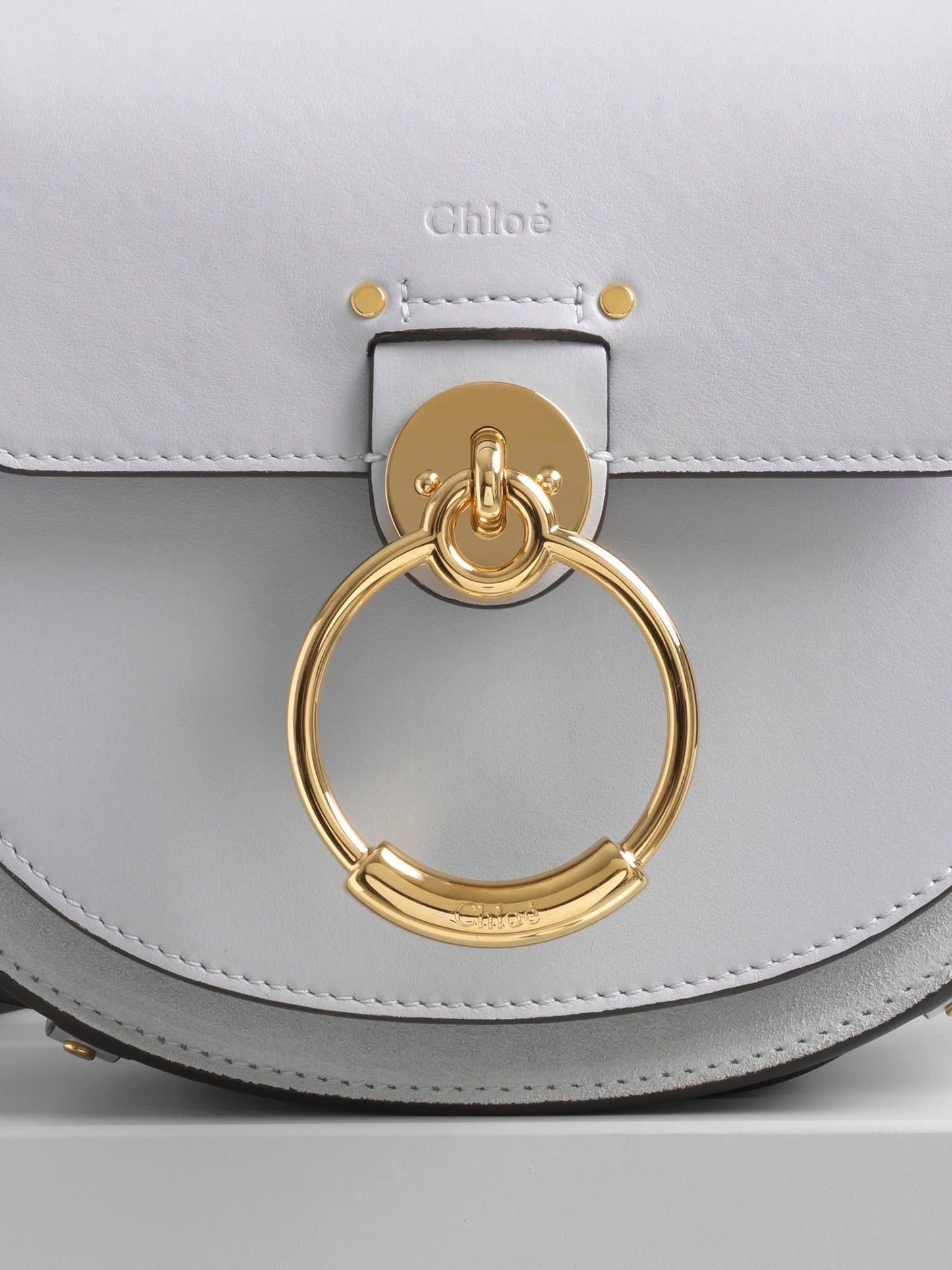 CHLOÉ CALFSKIN LEATHER SMALL TESS BAG