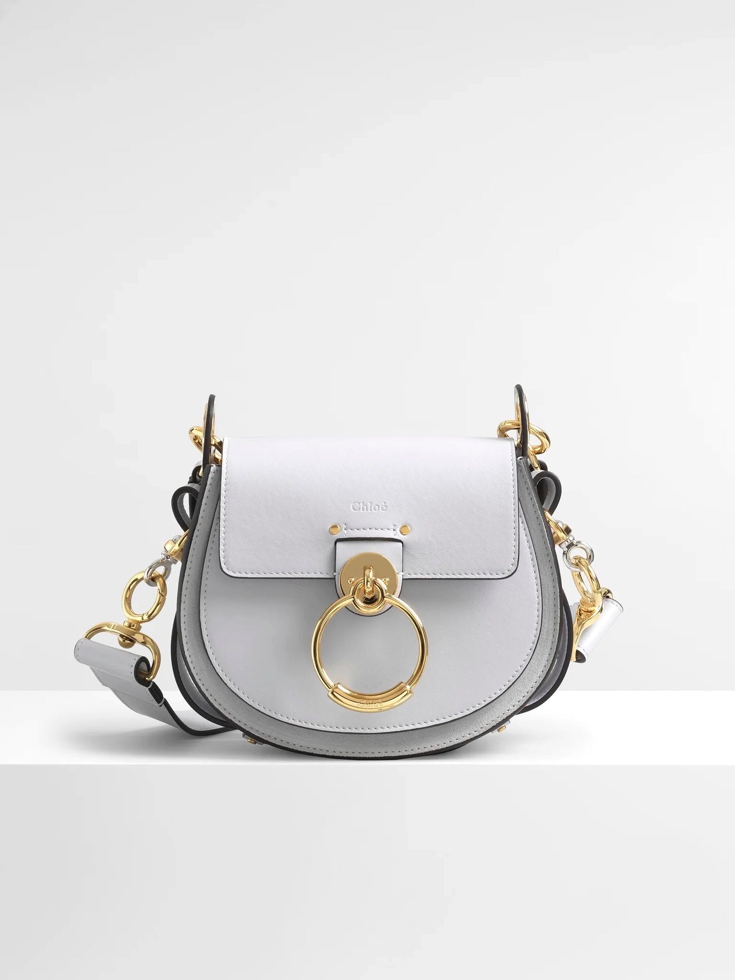 CHLOÉ CALFSKIN LEATHER SMALL TESS BAG