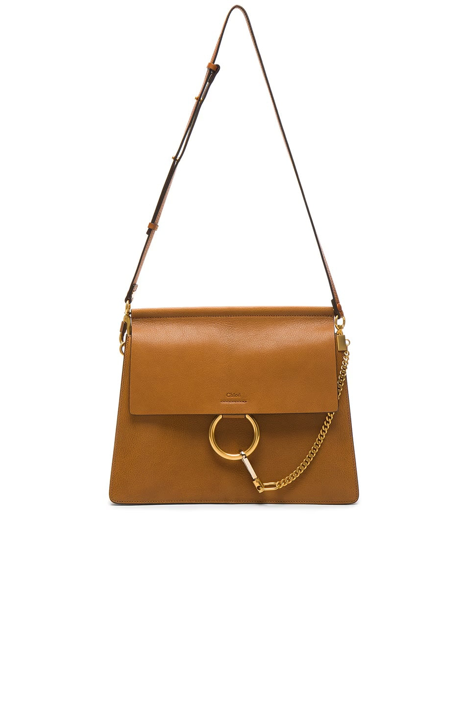 CHLOÉ FAYE MEDIUM FLAP GOATSKIN LEATHER CROSSBODY BAG