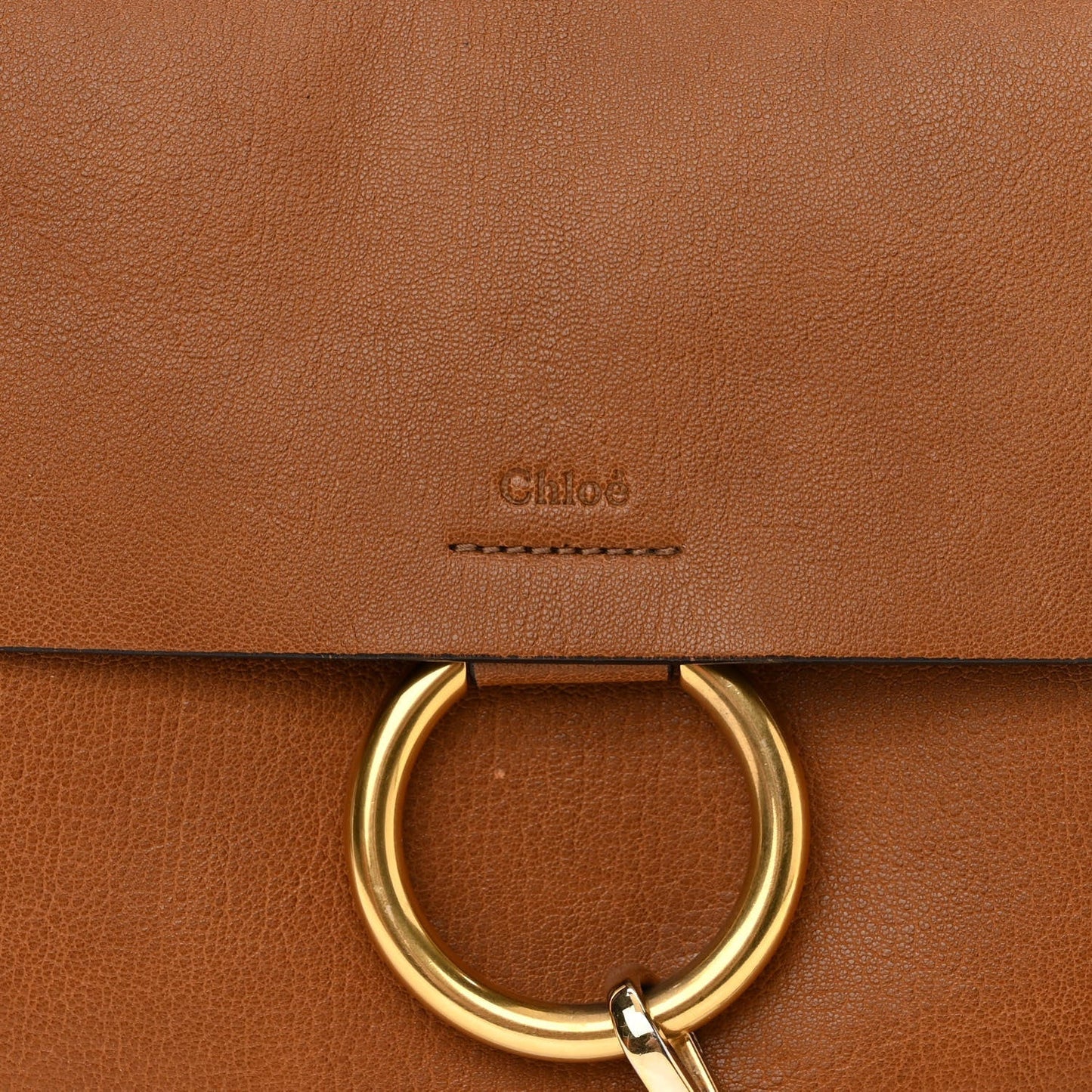 CHLOÉ FAYE MEDIUM FLAP GOATSKIN LEATHER CROSSBODY BAG