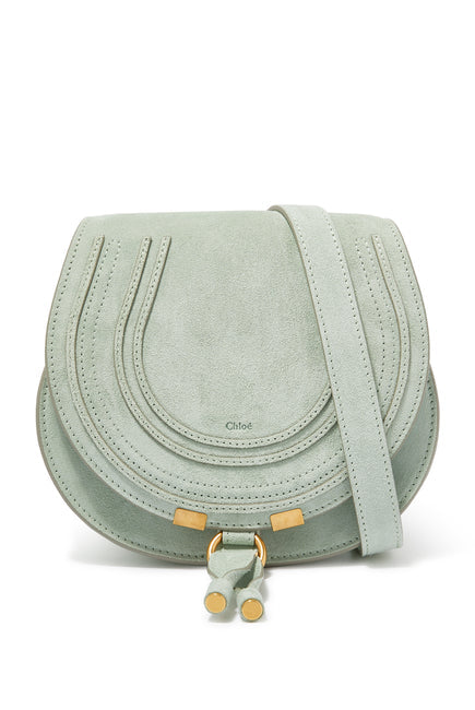 CHLOÉ SMALL MARCIE SUEDE CROSSBODY BAG