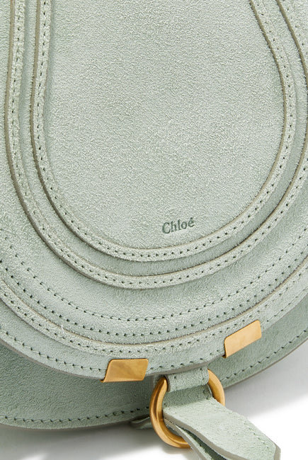 CHLOÉ SMALL MARCIE SUEDE CROSSBODY BAG