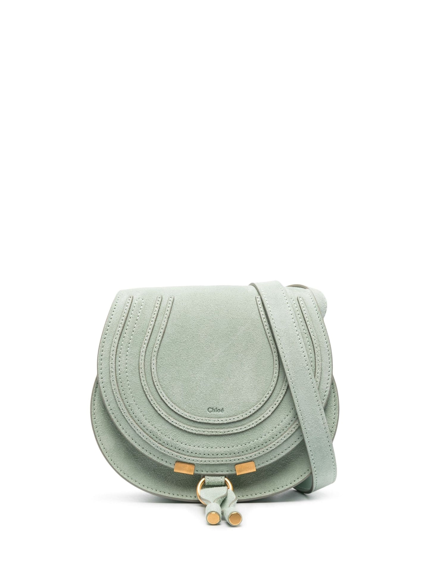 CHLOÉ SMALL MARCIE SUEDE CROSSBODY BAG